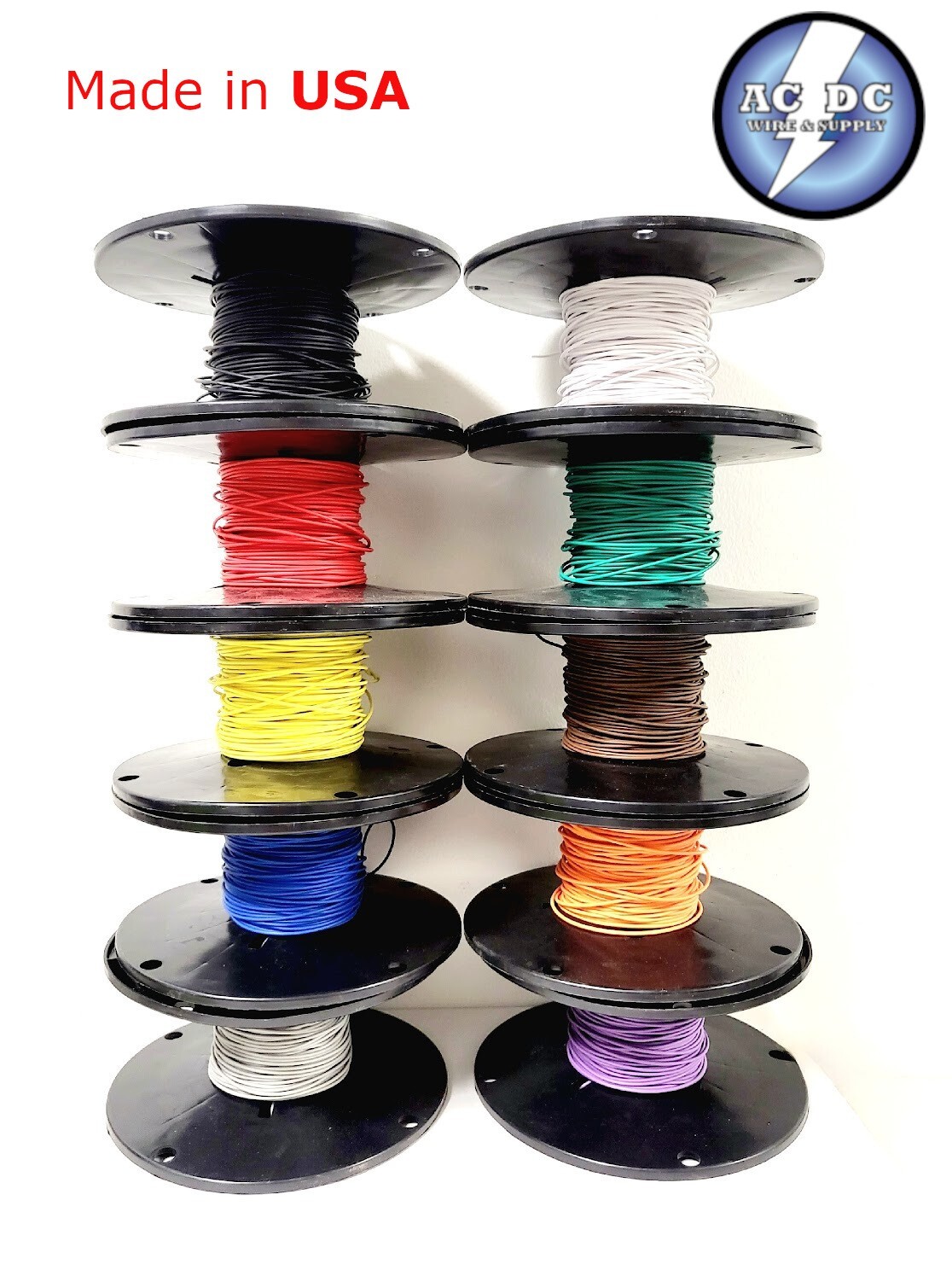 1000′ AUTOMOTIVE WIRE 10 AWG HIGH TEMP GXL WIRE 100 FT EACH COLOR MADE IN U.S.A
