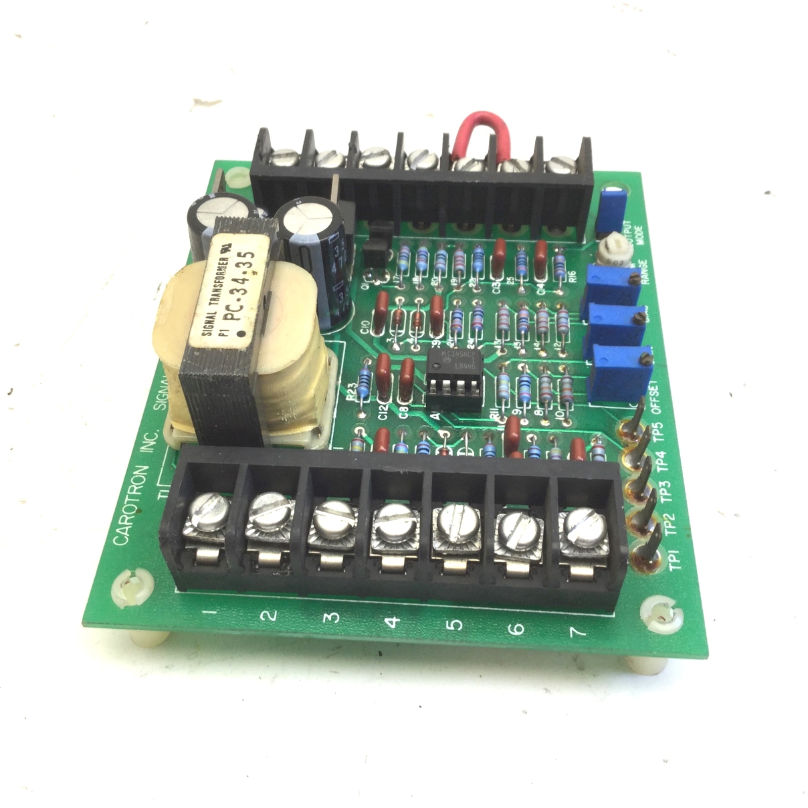 Carotron C10032-000 Signal Follower Card 0-1/0-100VDC to 0-10VDC/4-20mA