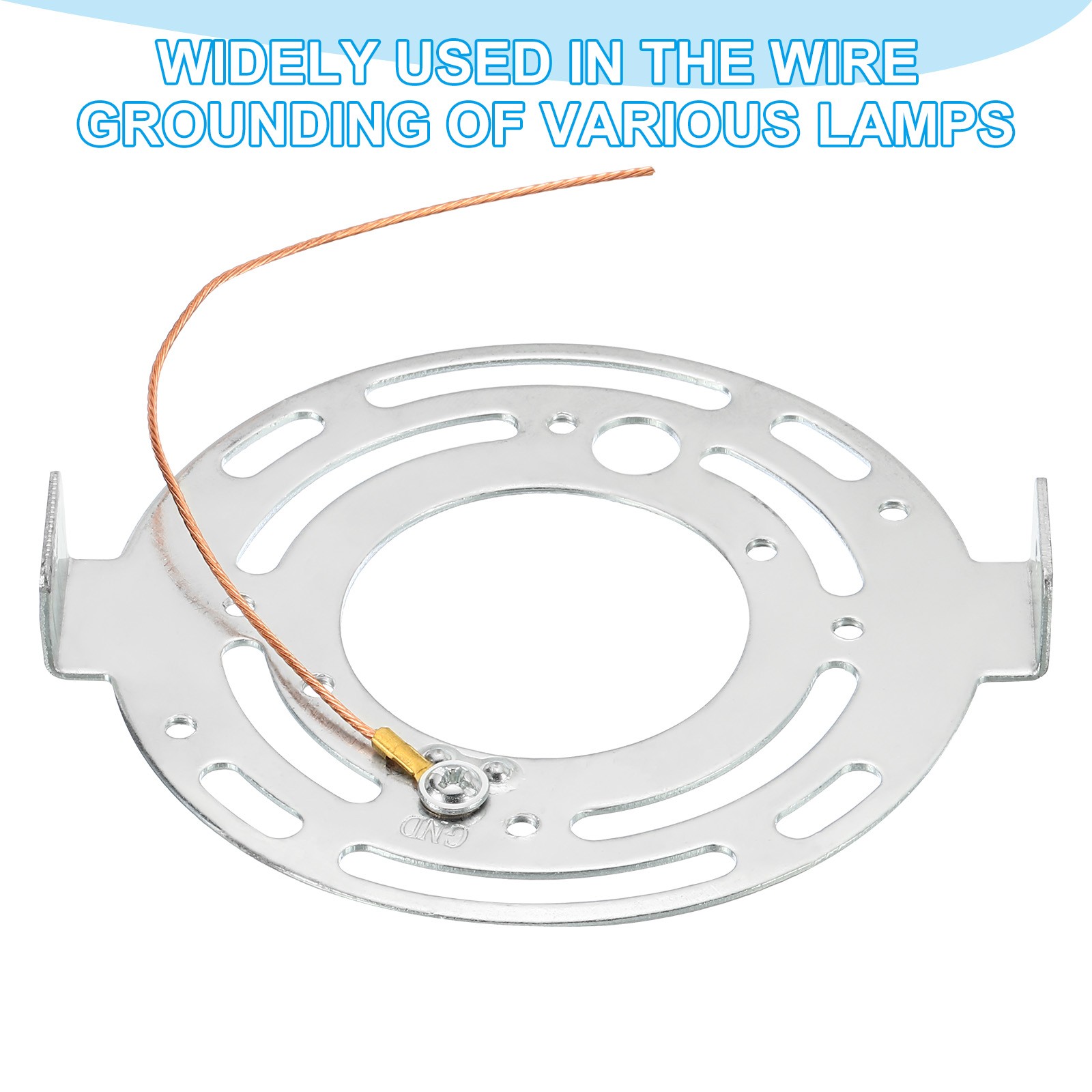 20Pcs 10 Inch Bare Copper Wire-Copper Grounding Lugs Cables with Lug