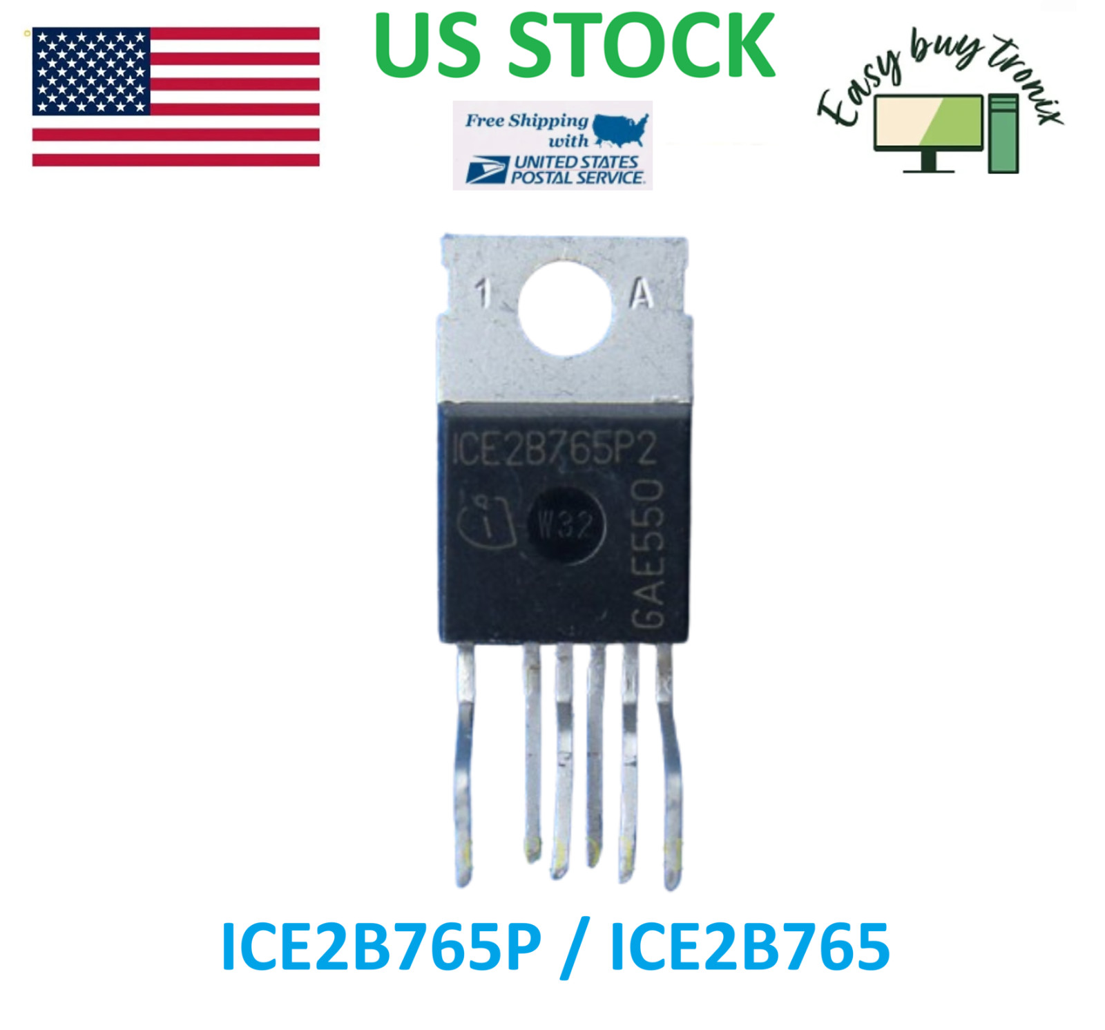 2Pcs ICE2B765P ICE2B765P2 Original New Infineon Integrated Circuit NEW US STOCK
