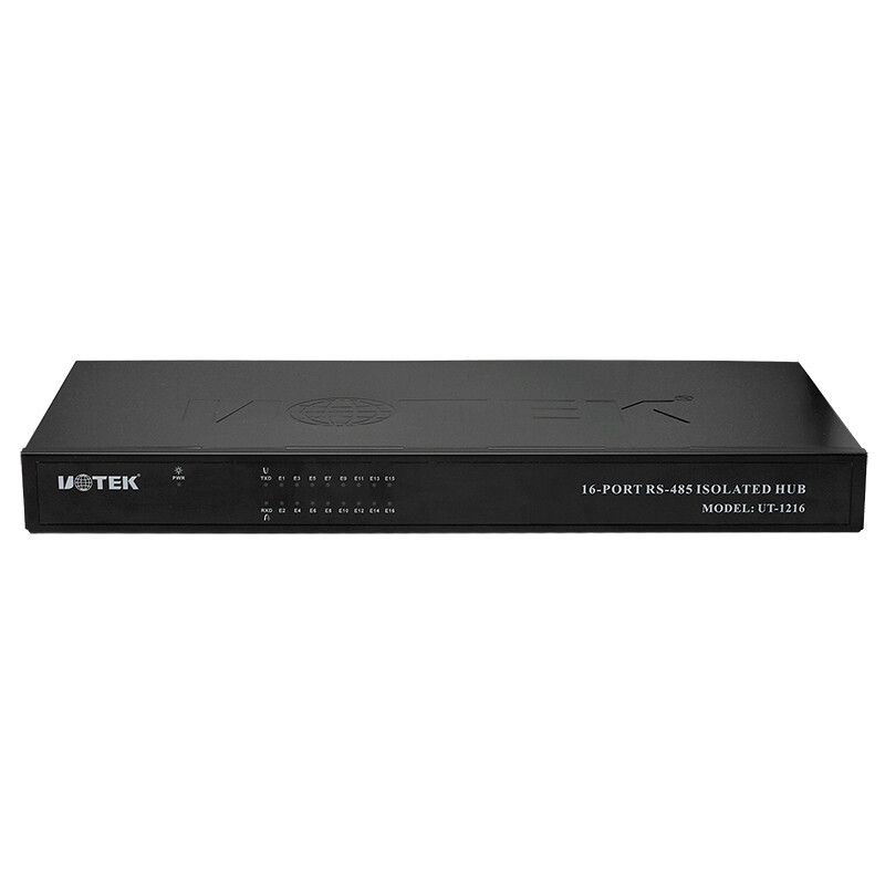 Industrial RS232 RS485 to 16 Ports RS485 Hub with Optoelectronic Isolation