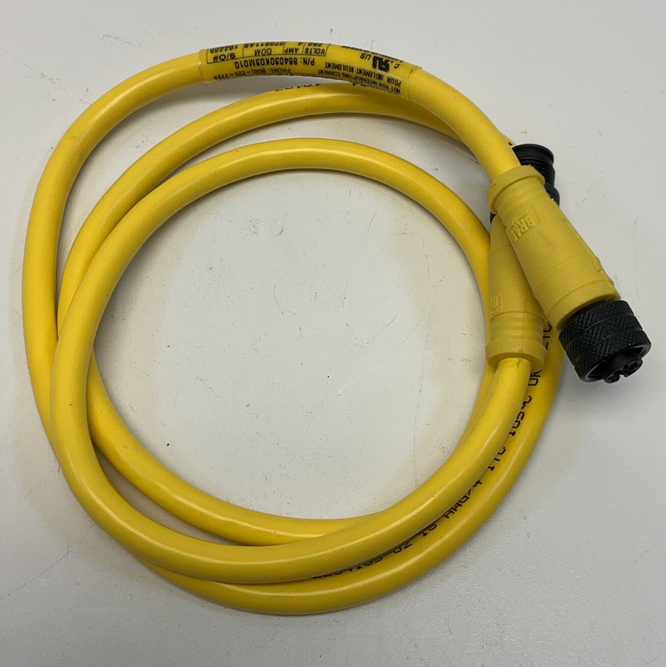 Brad Connectivity 884030K03M010 M12, 4P Male / Female Straight Cable 1M