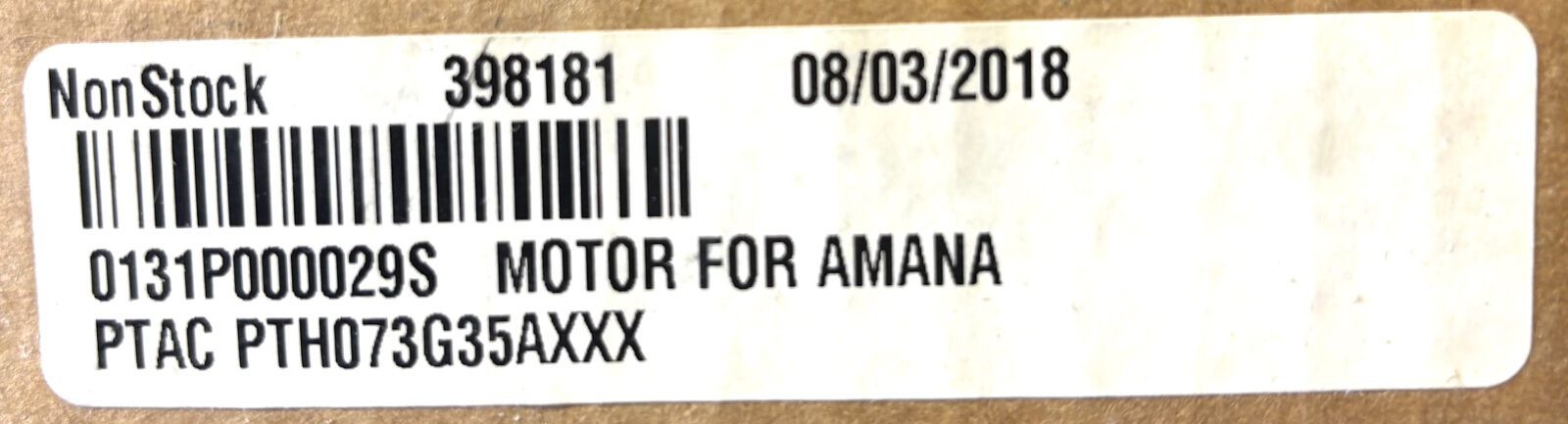 Broad Ocean ZWK465A00301 OEM Fan Motor (New In Box)