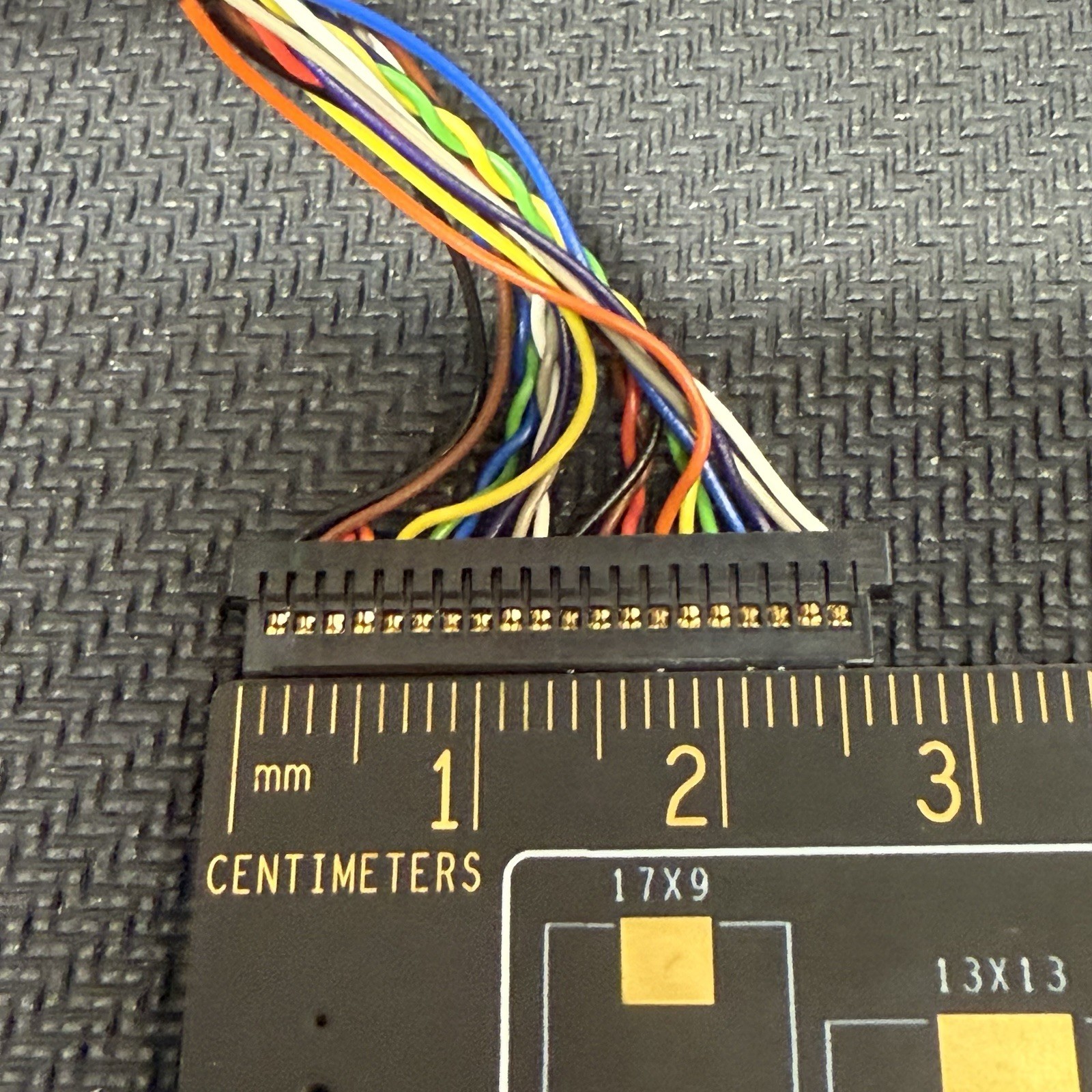 Advantech QD11703 PC/104 20-Pin SPH10x2 LVDS LCD Cable 18in NOS