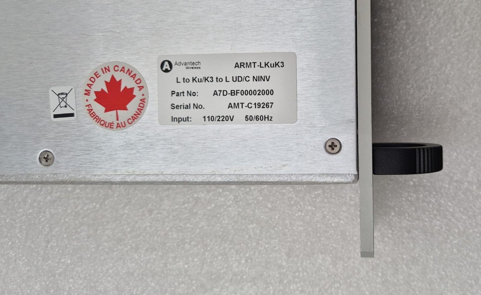 Advantech ARMT-LKuK3 A7D-BF00002000 Ku-Band Block Frequency Converter