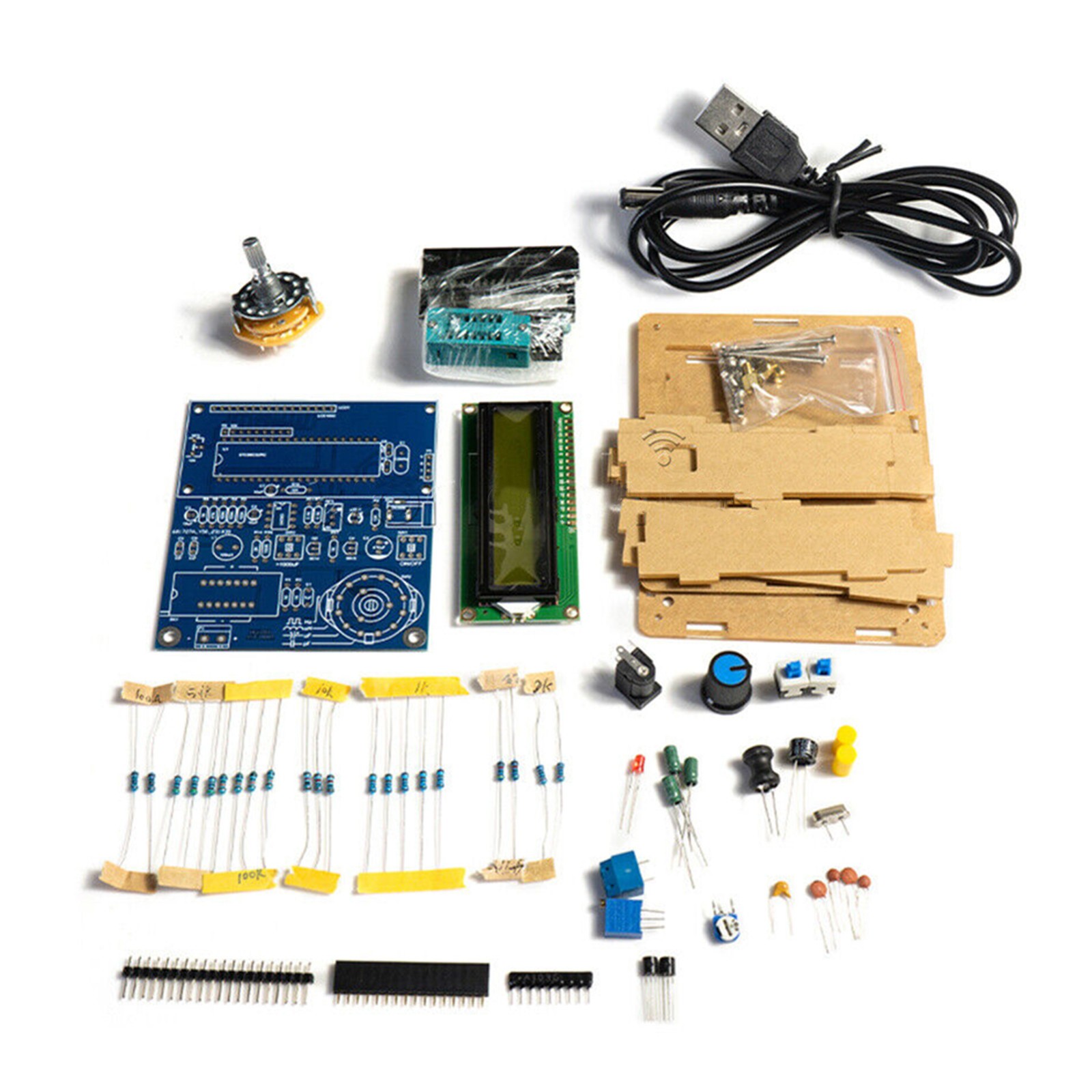 1 Set Inductance Capacitance Meter Frequency Tester Unassembled DIY Kit