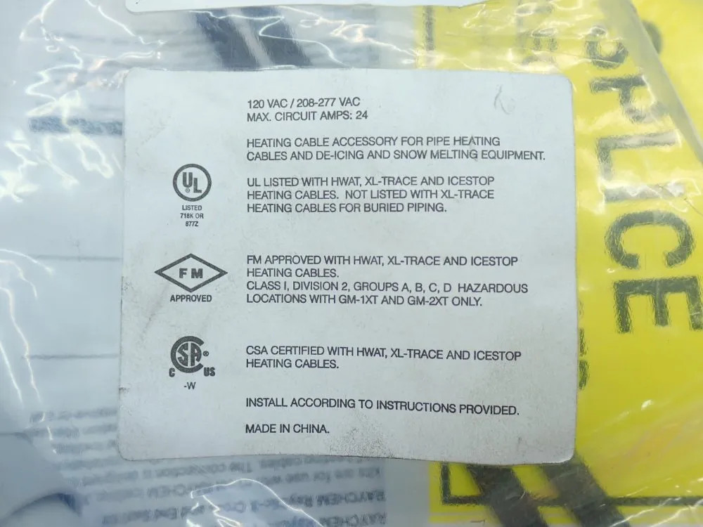 RAYCHEM 559871-000 HEATING CABLE SPLICE KIT 01220410851