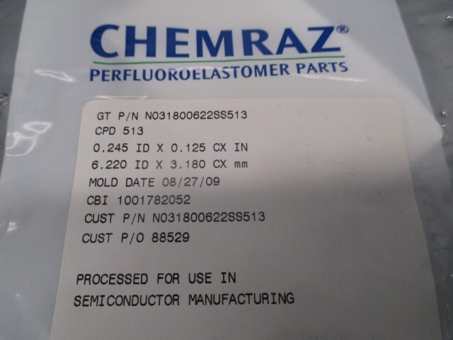 CHEMRAZ N031800622SS513 O-RING CPD 513, 500111521, CVD, QTZ, TUBE, CUSTOM,104942