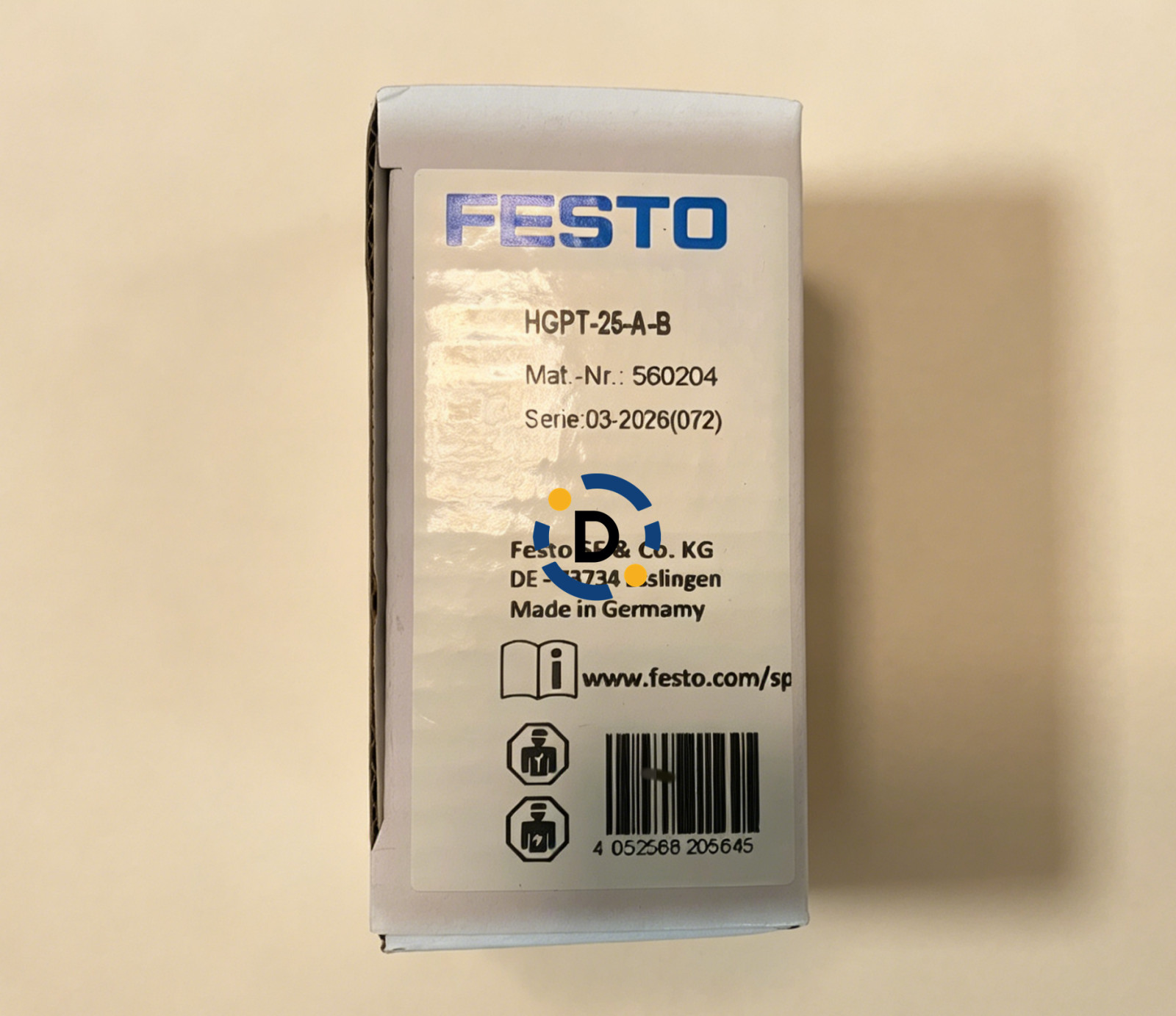 New Festo HGPT-25-A-B 560204 parallel gripper