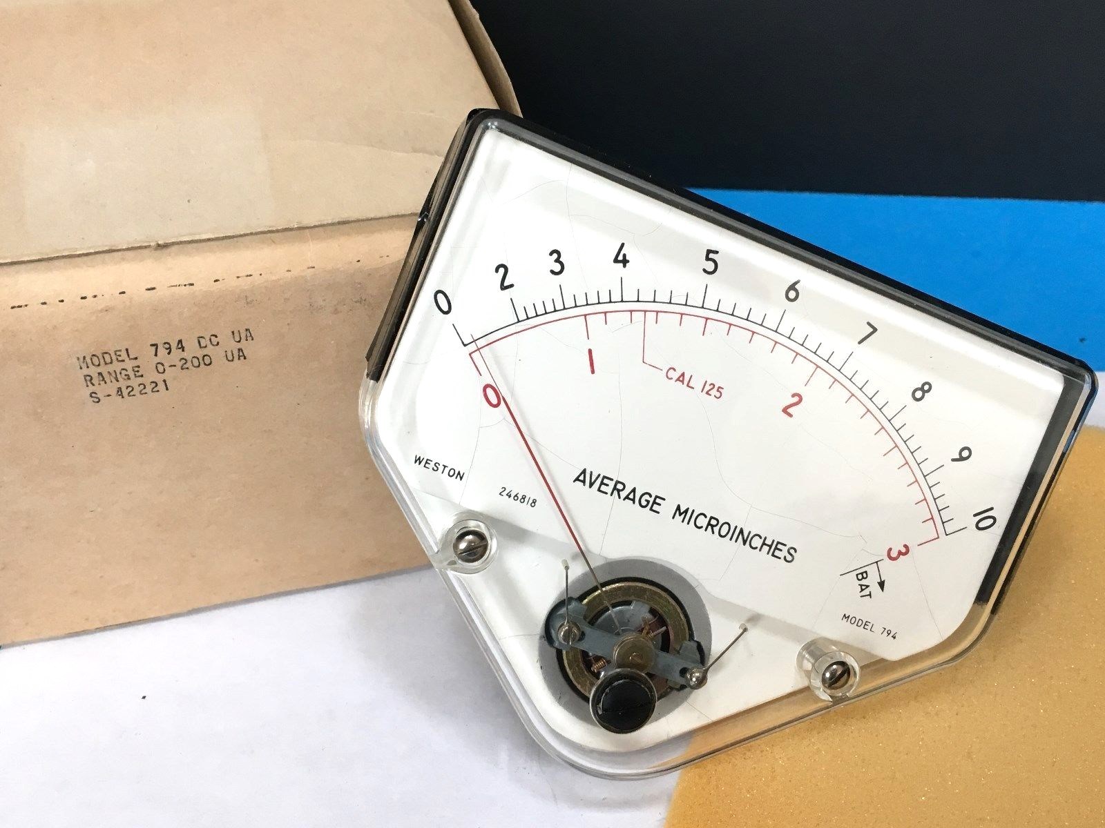 WESTON MICROINCHES METER