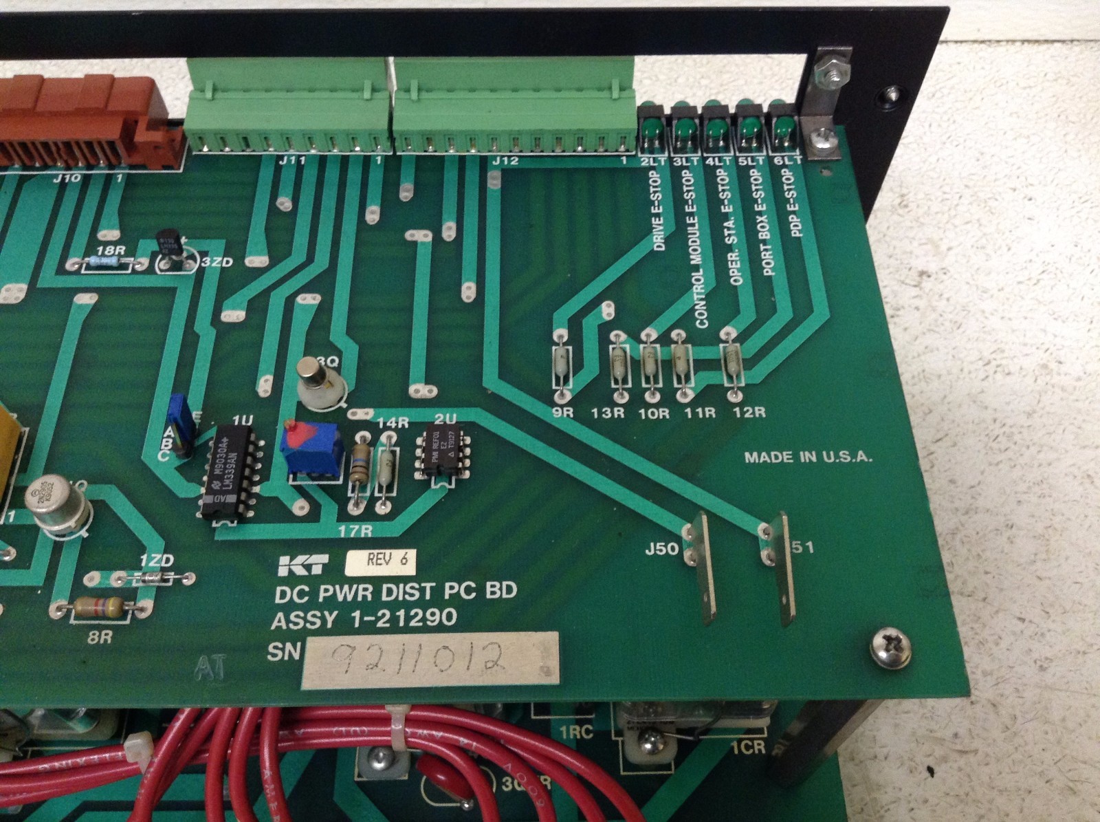 K&T Kearney & Trecker 810-21292-00 REV 7 AC/DC Power Distribution 8102129200