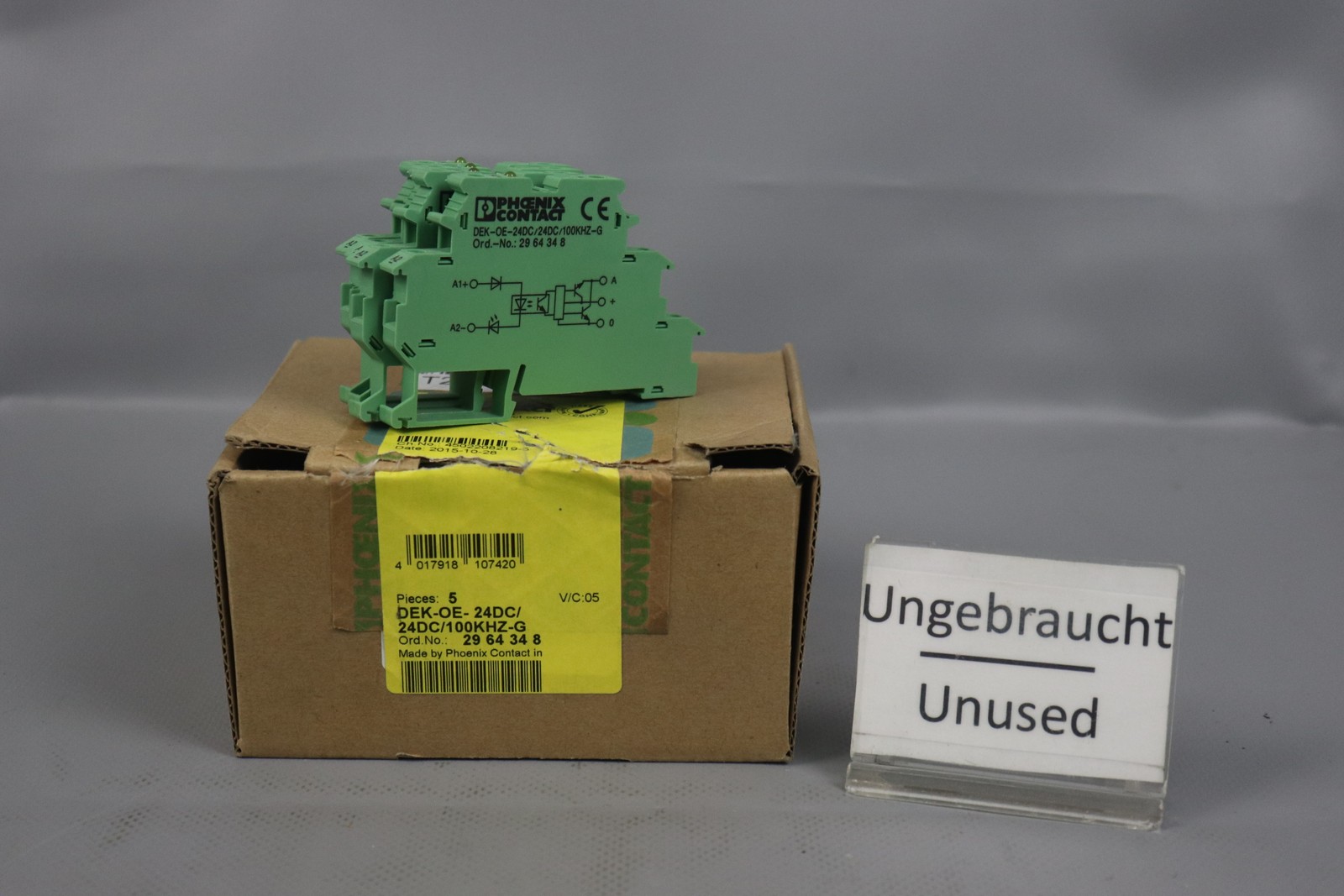 Phoenix Contact 4x DEK-OE-24DC/24DC/100KHZ-G Relay Terminal 2964348 Unused