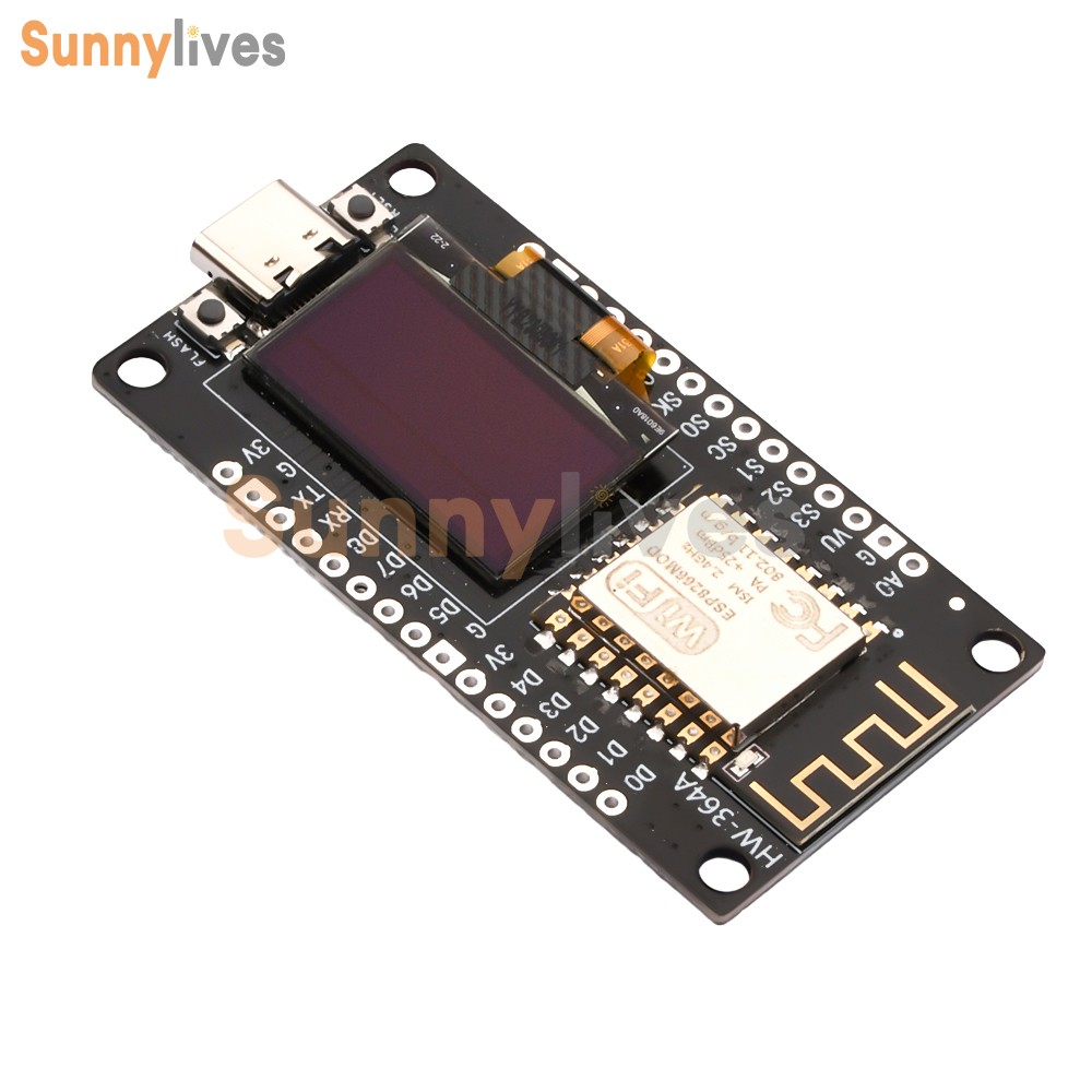 1-10Piece 0.96″ ESP-12F Nodemcu ESP8266 WIFI Development Board Type-C/Micro USB
