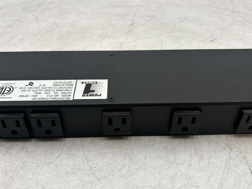 Grainger / Power1First MS-1215 Relocatable Power Tap 15A 125V 60Hz
