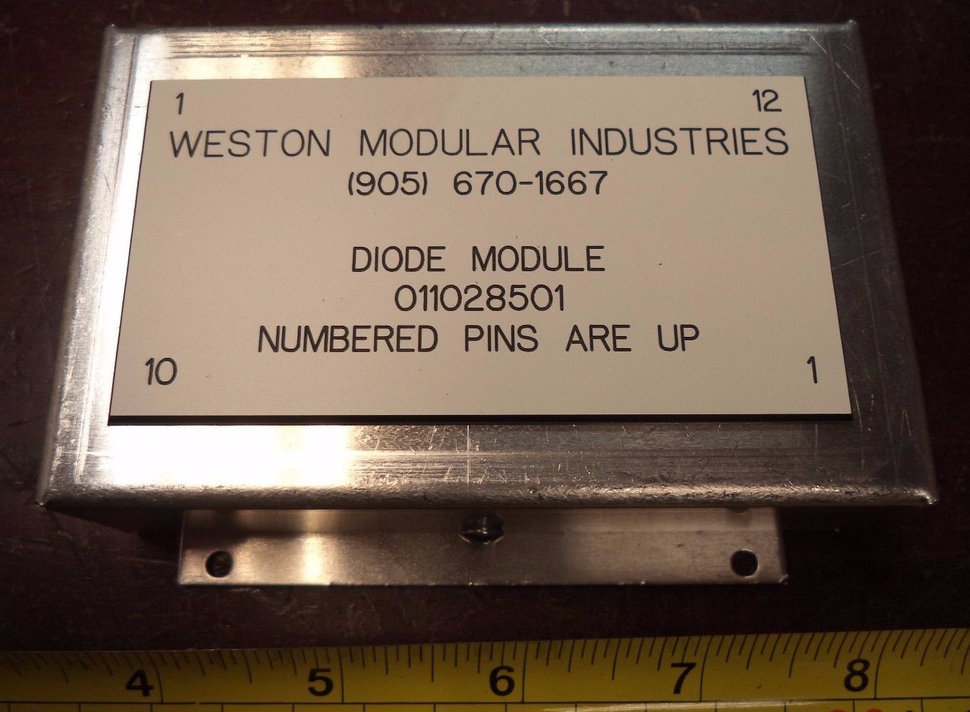 WESTON MODULAR INDUSTRIES DIODE MODULE 011028501
