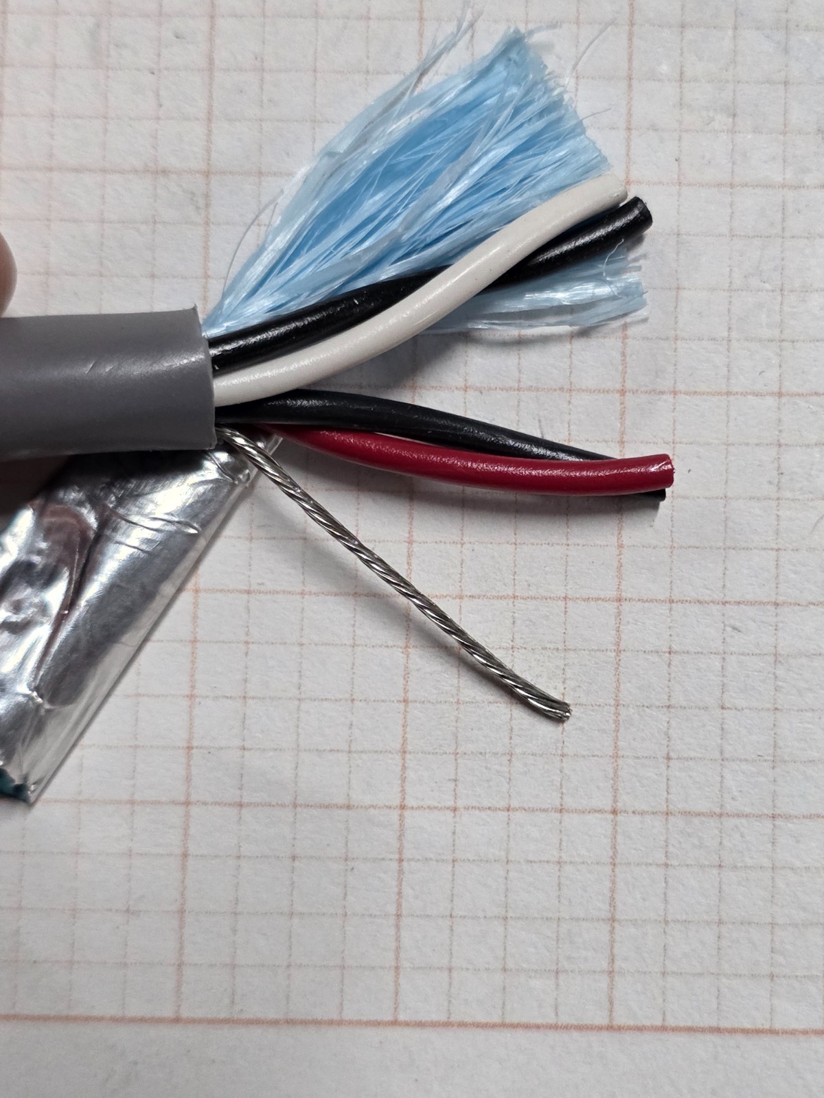 Alpha Wire 2242C 18/2P Shielded Twist Pair Control/Computer Cable Gray /10ft