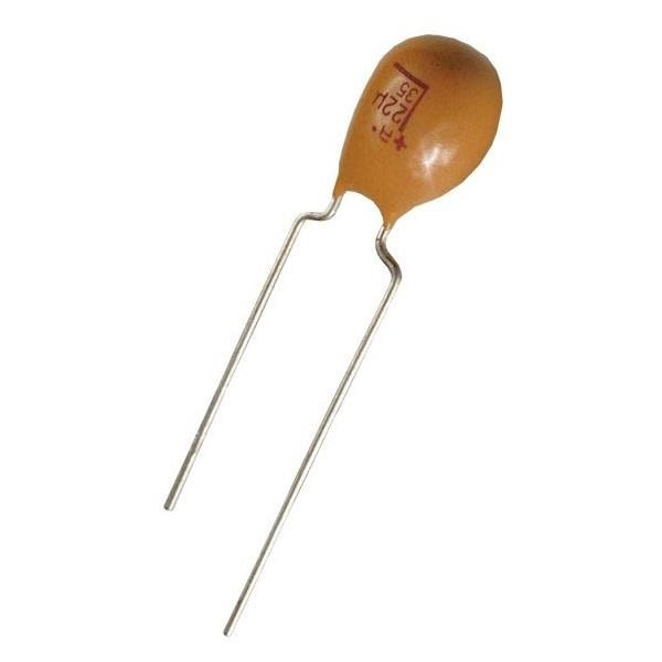 15Pcs TAP335K035CCS Tantalum Capacitors – Solid Leaded 35V 3.3uF 10% ESR=4 Ohm