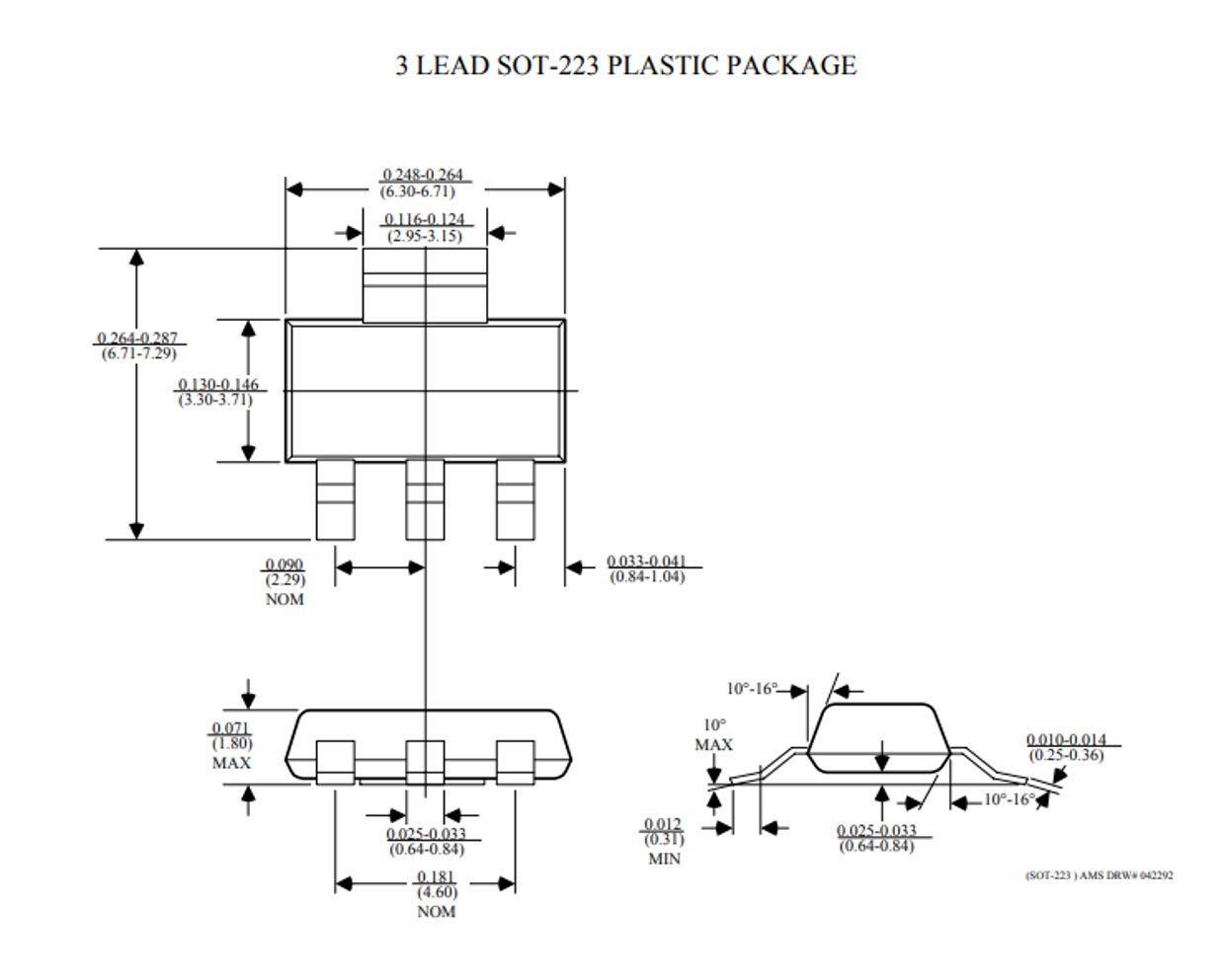 10 PCS AMS1117-5.0V 1A Linear Post-Regulator SOT-223 Voltage Regulator