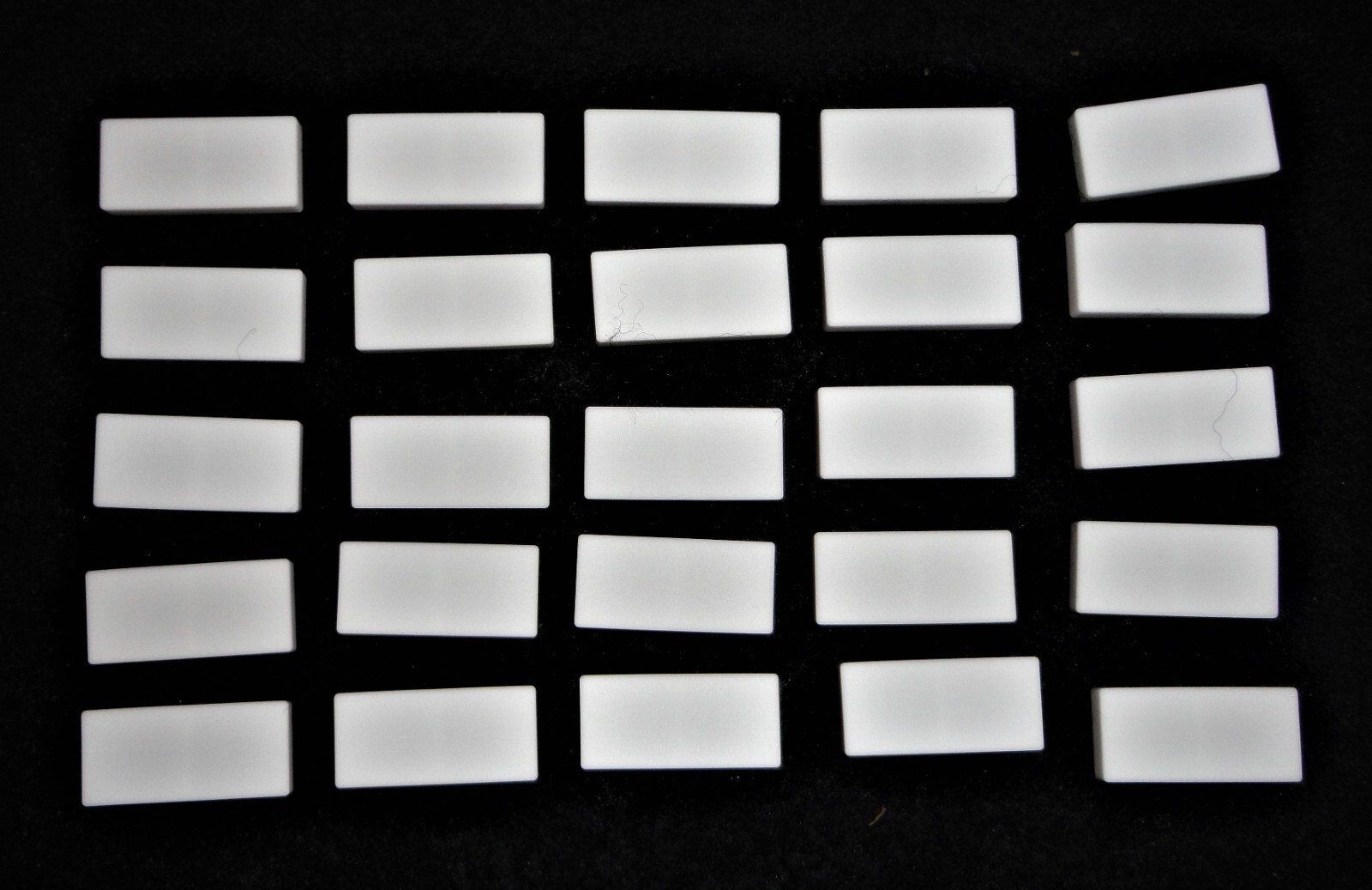 LOT OF FIFTY (50) ALUMINA CERAMIC DOUBLE SAMPLE PANS No.: 391