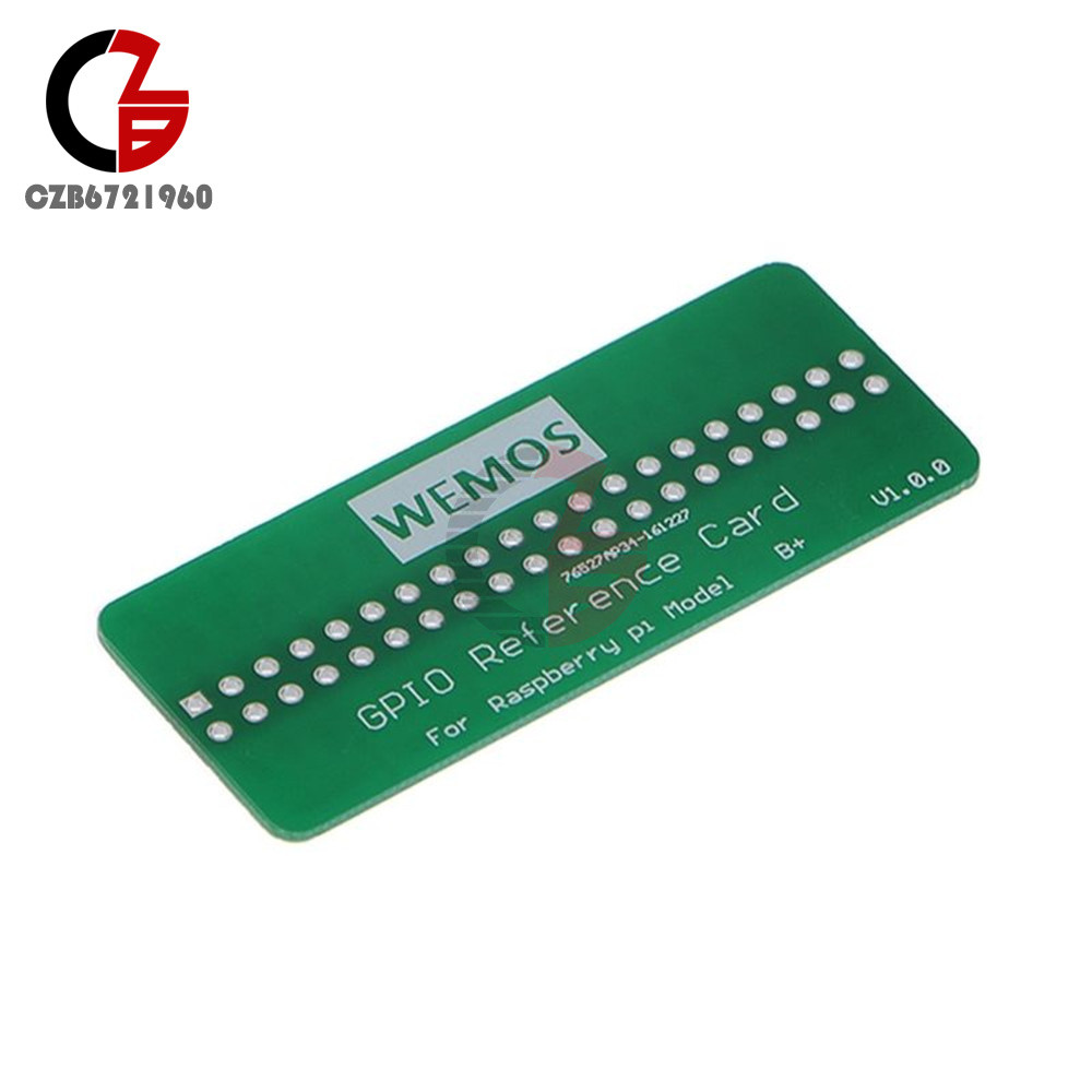 WEMOS GPIO Reference Card V1.0.0 Board For Raspberry Pi Model B+/Pi 2/Pi 3