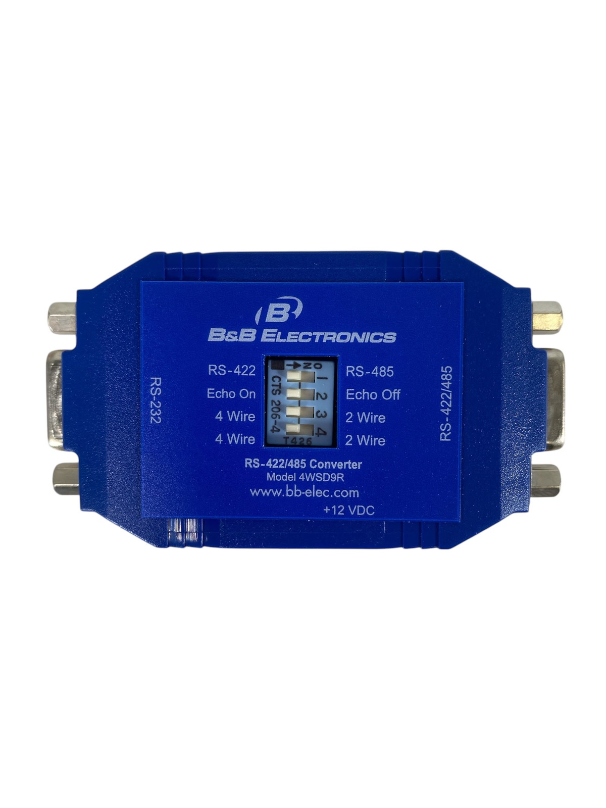B&B Electronics 4WSD9R RS-232 to RS-422/485 Converter – DB9 Female **New**