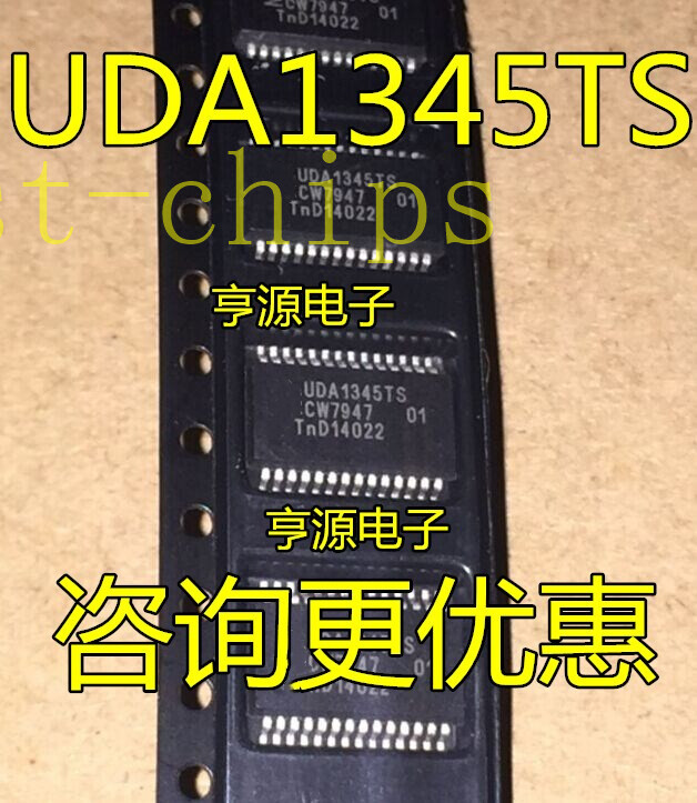 5PCS UDA1345TS/N2,118 IC AUDIO CODED 24BIT 28SSOP UDA1345 1345 UDA1345T #K1995