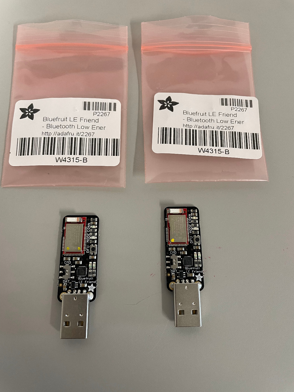 USB to Bluetooth Low Energy Boards (Set of 2 – Adafruit P2267)
