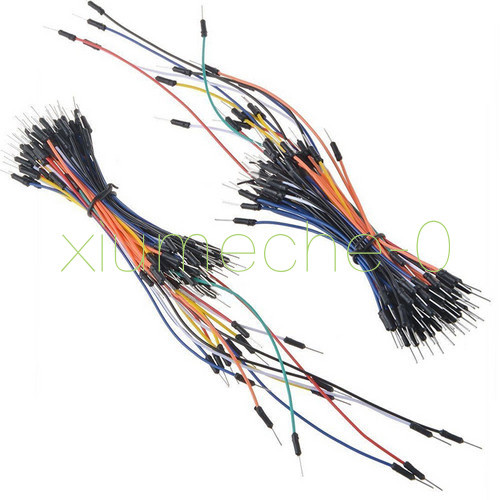 5pcs 65Pcs Male to Male Solderless Flexible Breadboard Jumper Cable Wires