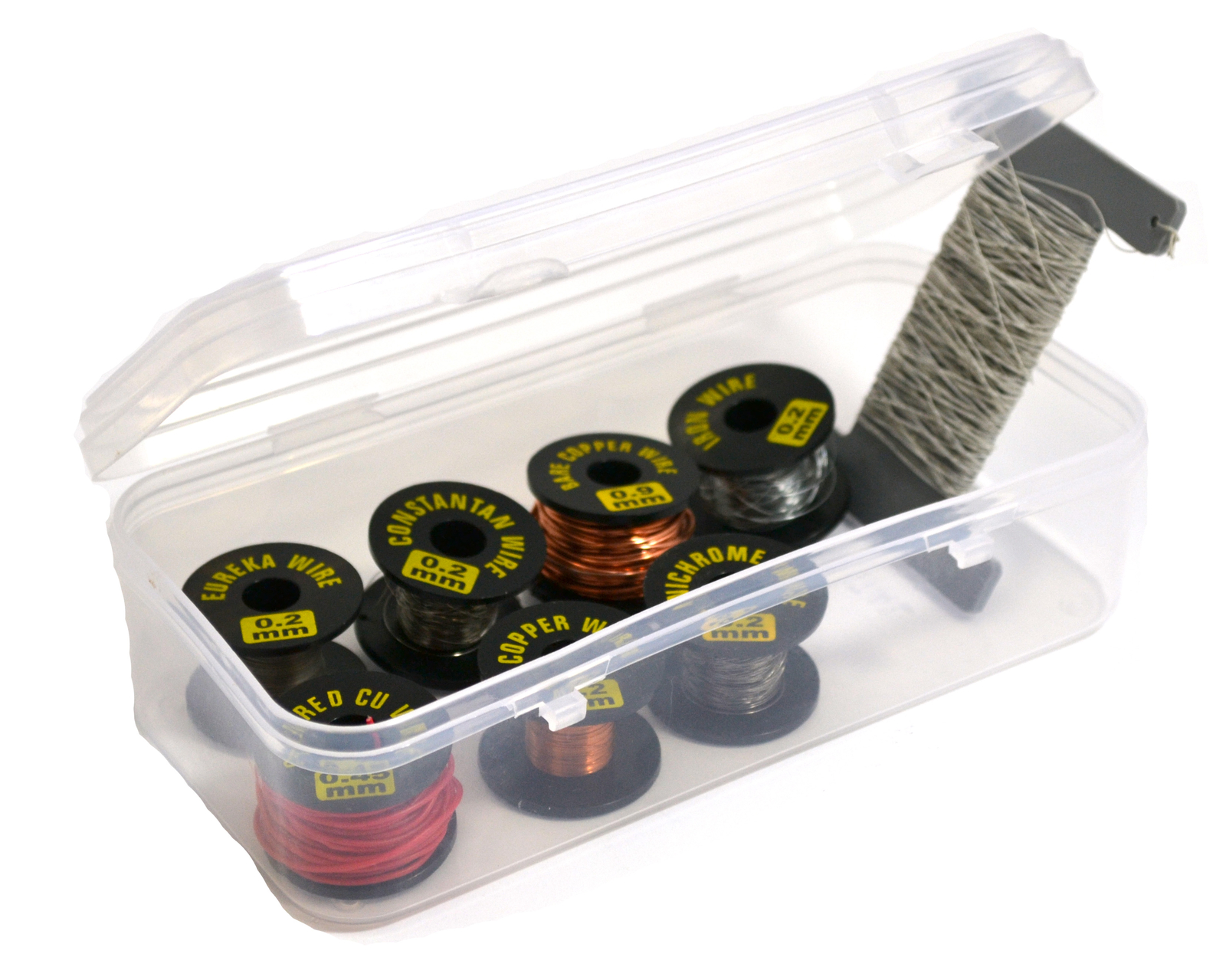 Hobbyist Wire Kit – Eureka, Constantan, Copper, Iron, and Nichrome Wire in Box