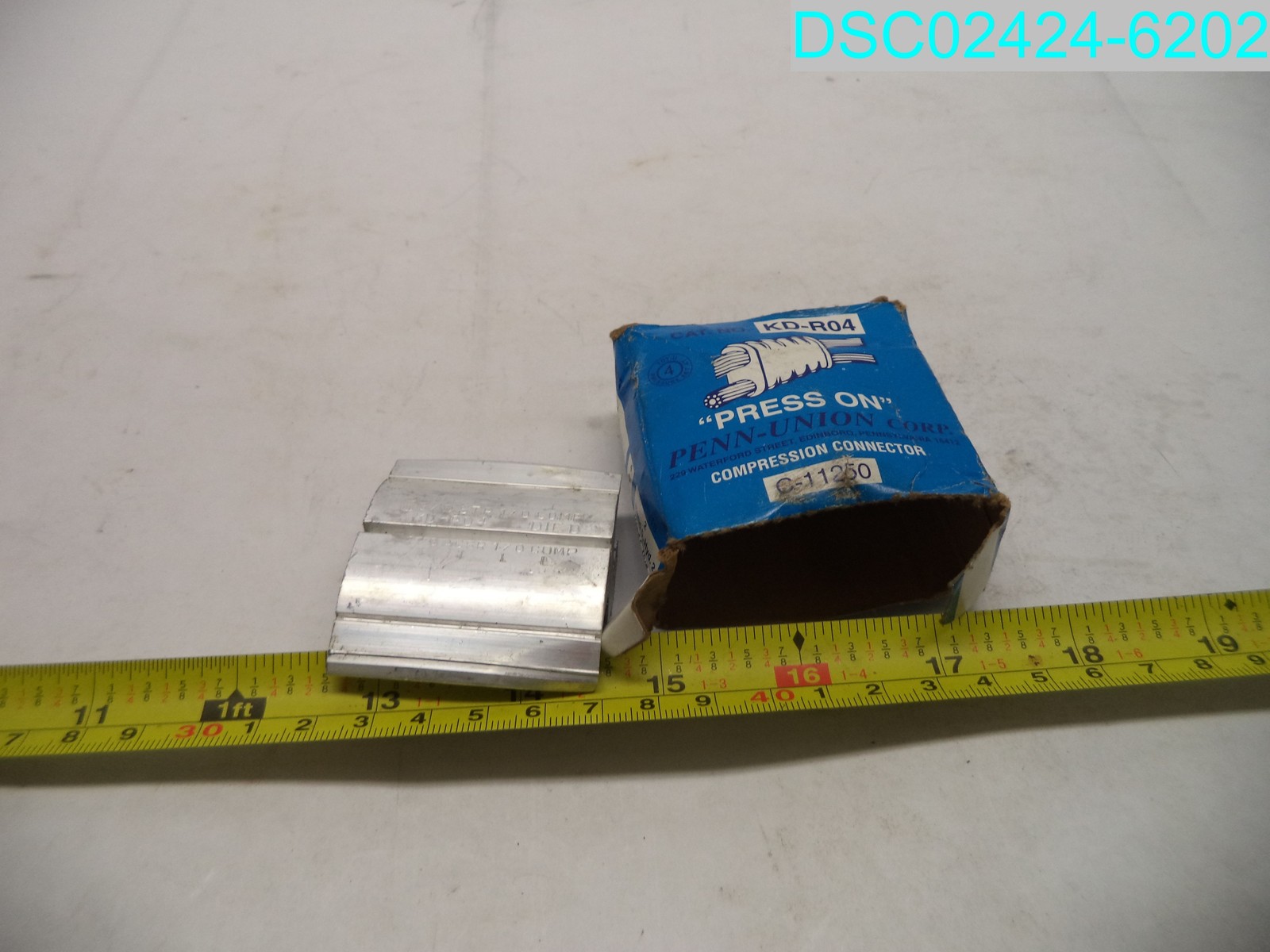 Penn-Union KD-R04 3/0-AWG Press-On Connector C-11250