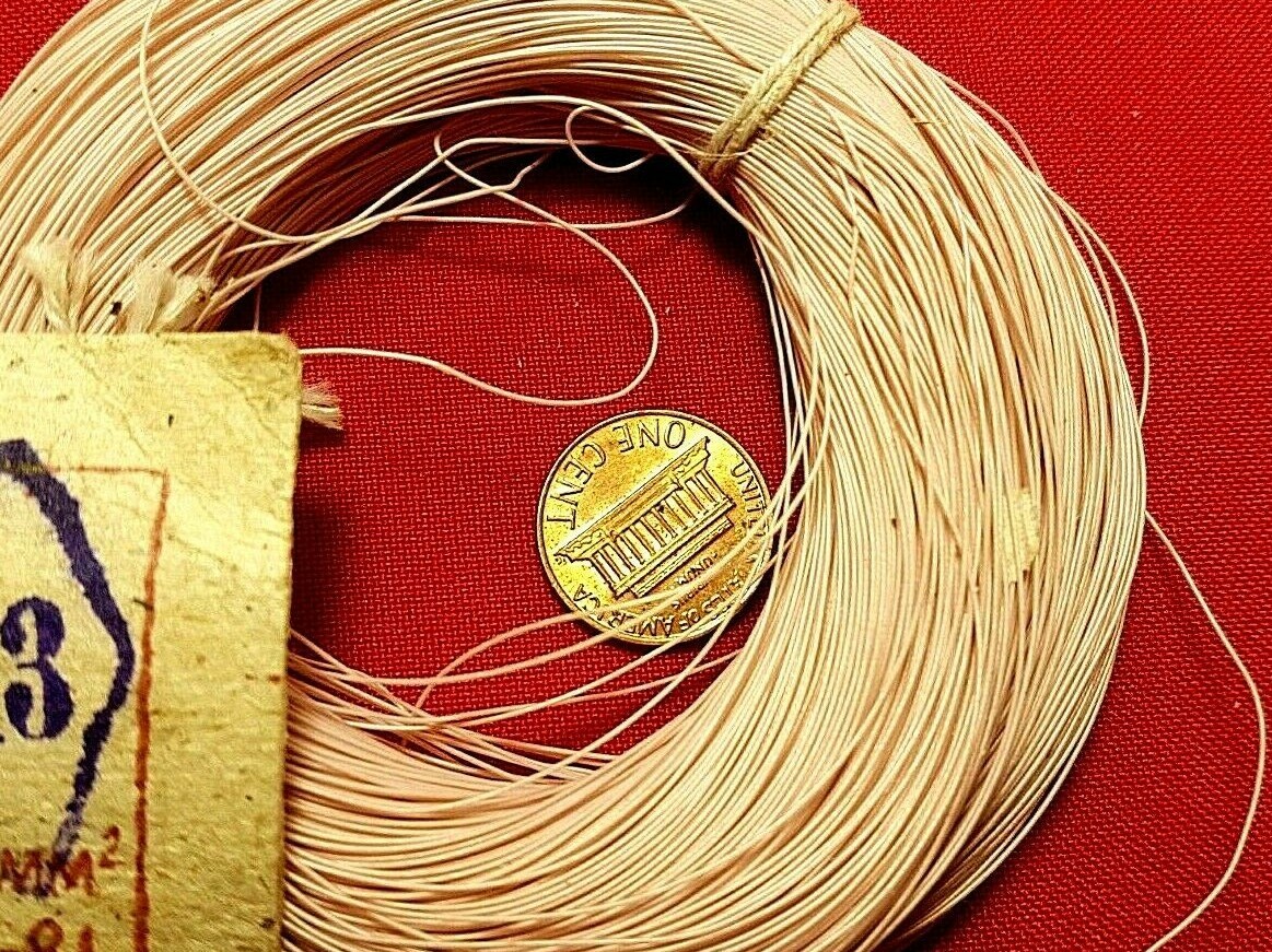 MGTF WIRE 0.05mm2 30AWG high purity OCC copper PTFE USSR MIL 100m 320ft