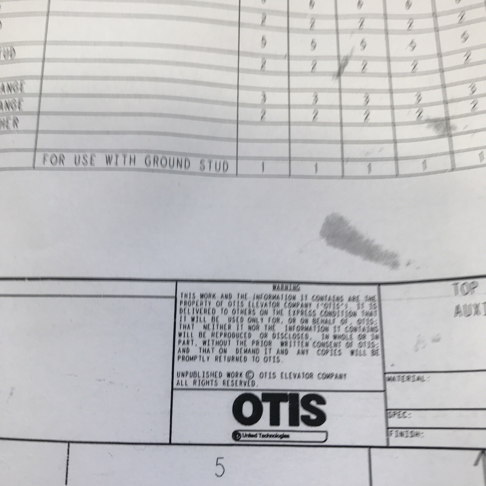 Commercial Work Light Assembly model # AAA25580BJ Otis Yellow W Paperwork