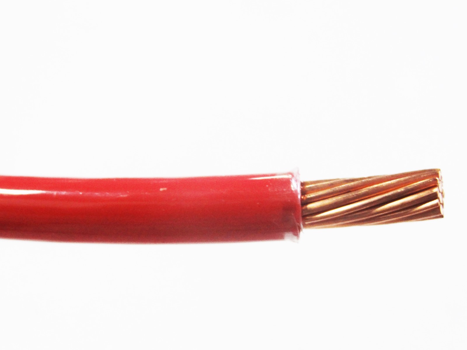 THHN 6 AWG GAUGE RED NYLON PVC STRANDED COPPER BUILDING WIRE 75′