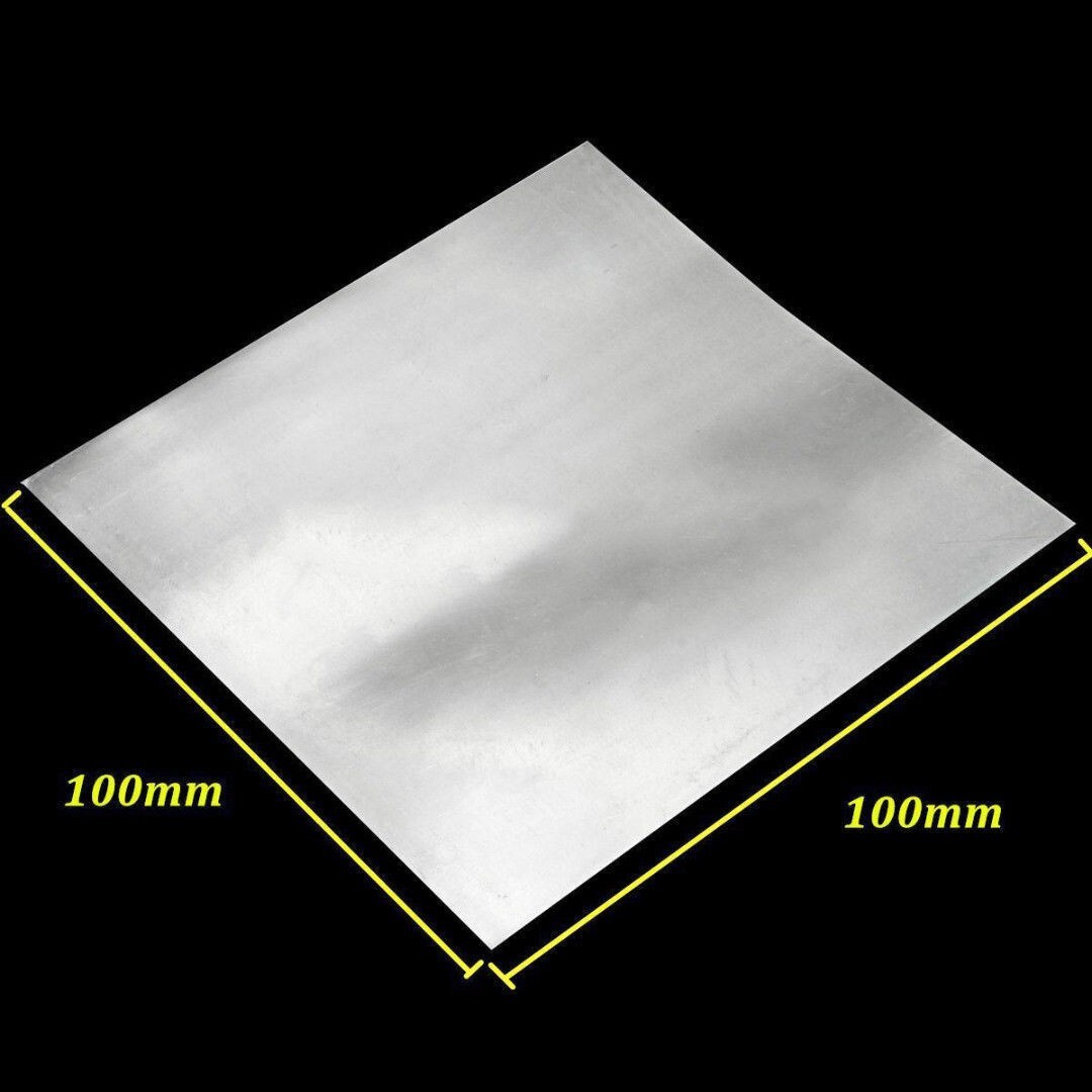 High Purity 99.9% Pure Zinc Zn Sheet Plate Metal Foil 100x100x0.5mm P194C YL