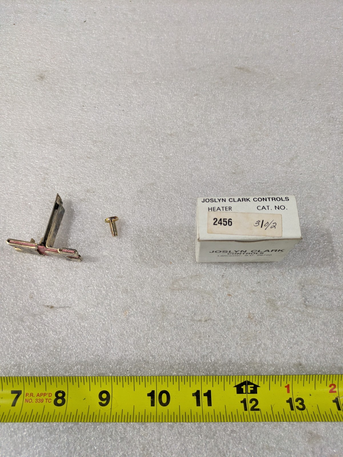 Joslyn Clark Sylvania 2456 Thermal Overload Relay Heater Element Motor Starter