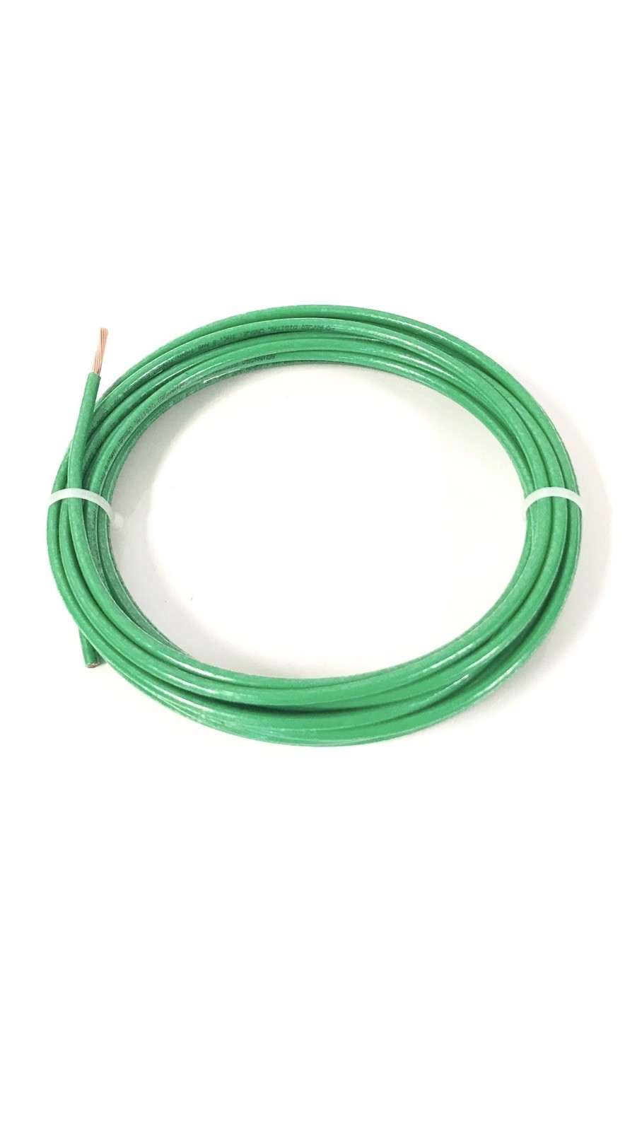 50′ FEET THHN THWN-2 8 AWG GAUGE GREEN COPPER BUILDING WIRE VW-1