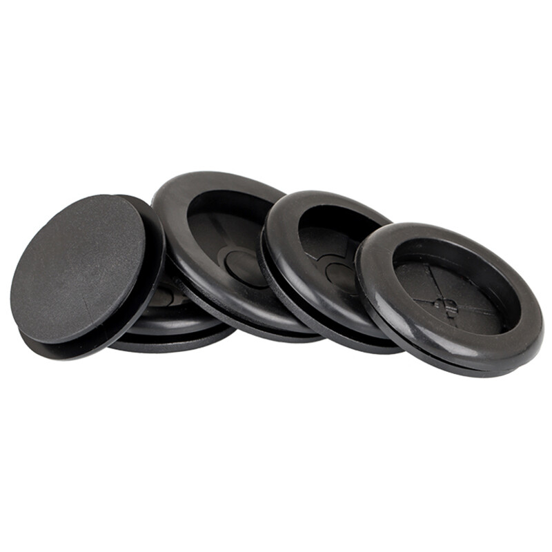 Blanking Closed Grommets Rubber Blind Plugs Single-Sided Protection Coil Black
