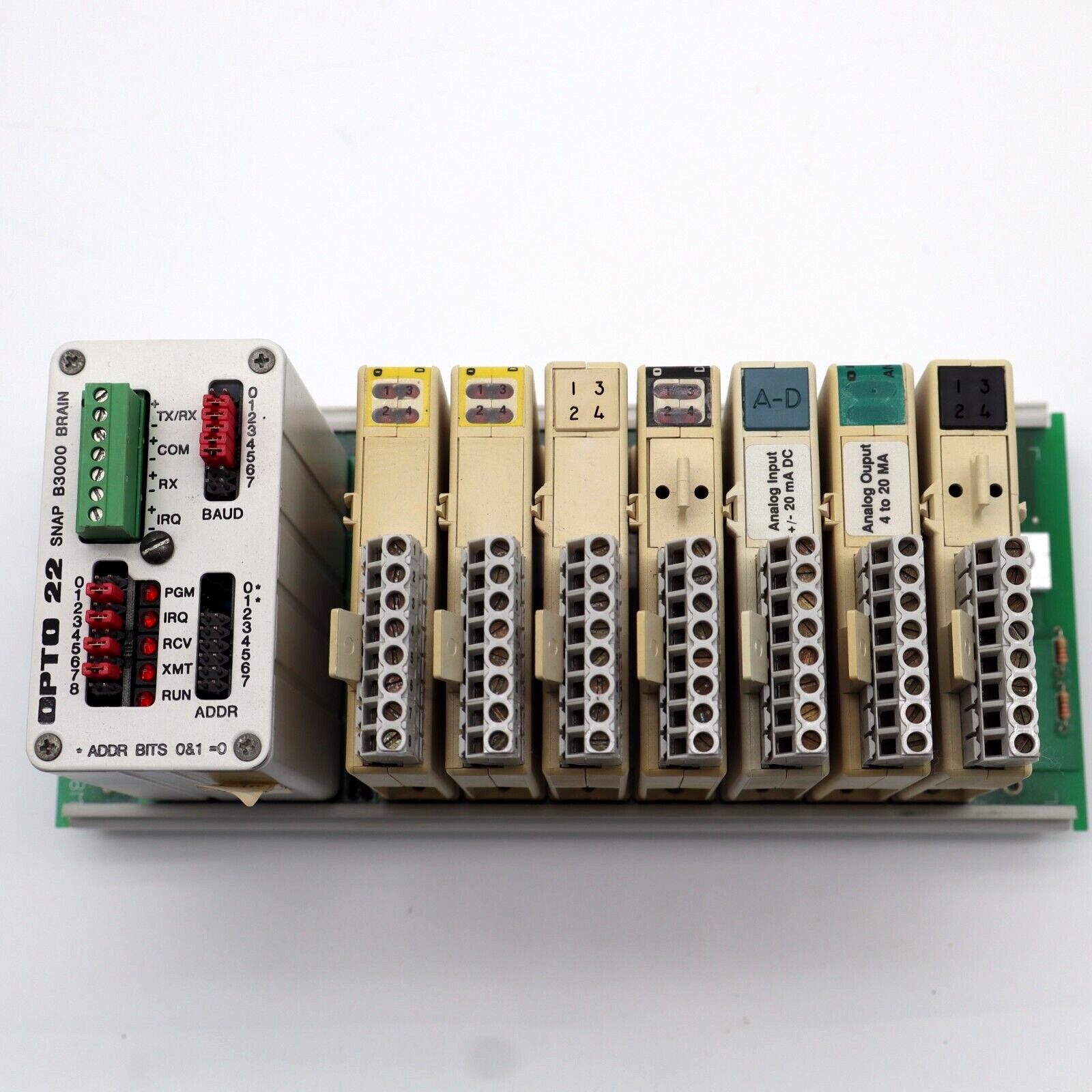 Opto 22 SNAPB8M Rack with B3000 Analog/Digital Brain and Modules