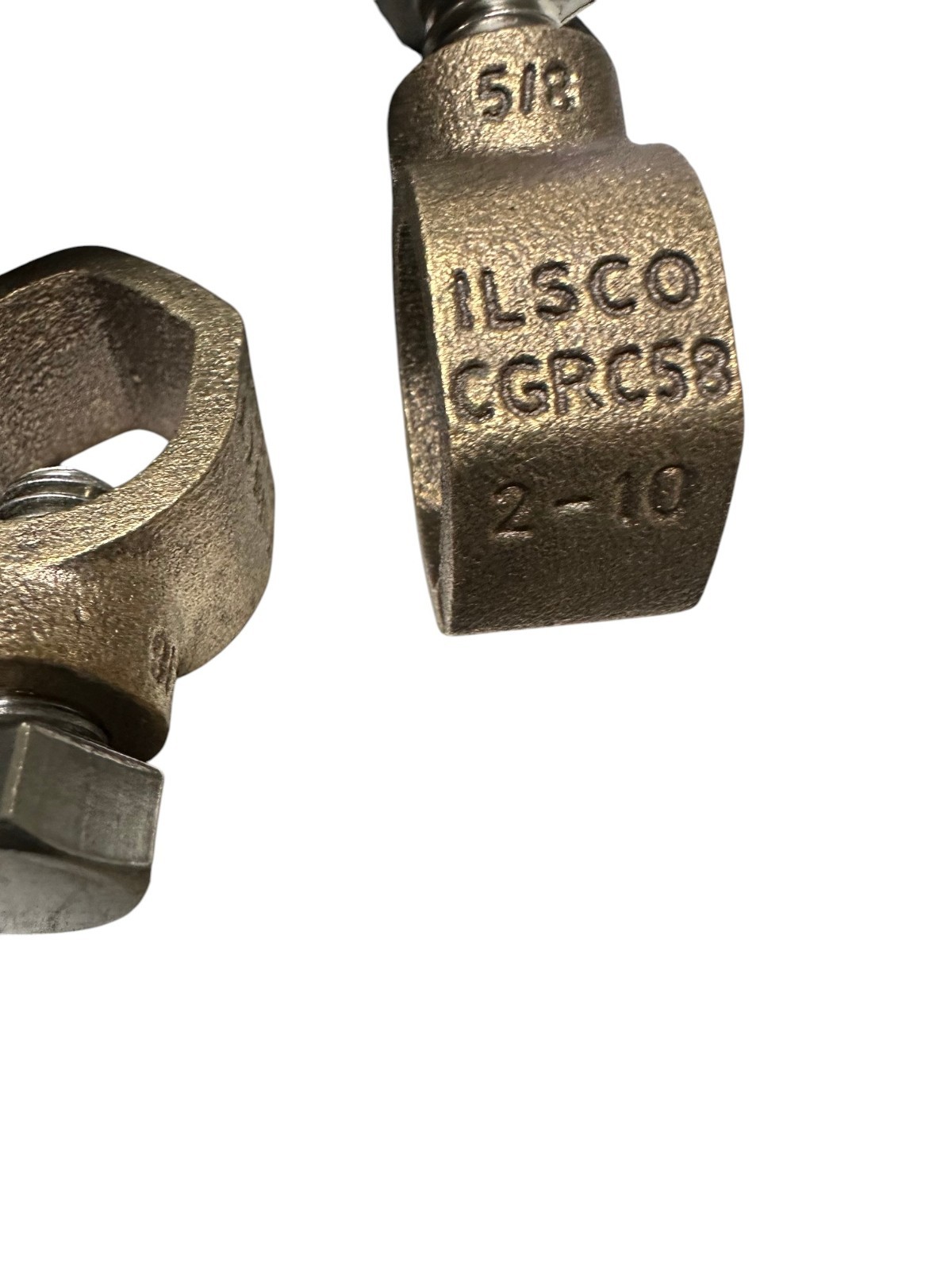 Ilsco CGRC-58 5/8″ Ground Rod Clamp (LOT OF 2) 🔥 Fast Shipping 🔥