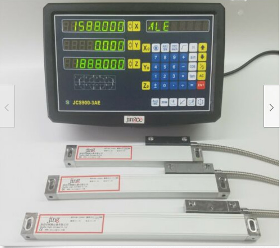 MILL LATHE MACHINE 3 AXIS DIGITAL DISPLAY READOUT DRO AND 3 LINEAR SCALE TRAVEL
