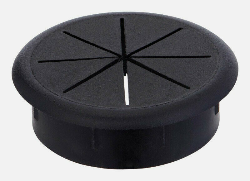 Jandorf DESK GROMMET Black Flexi Fits 2-3/8″ Hole Cable Management Protect 61609