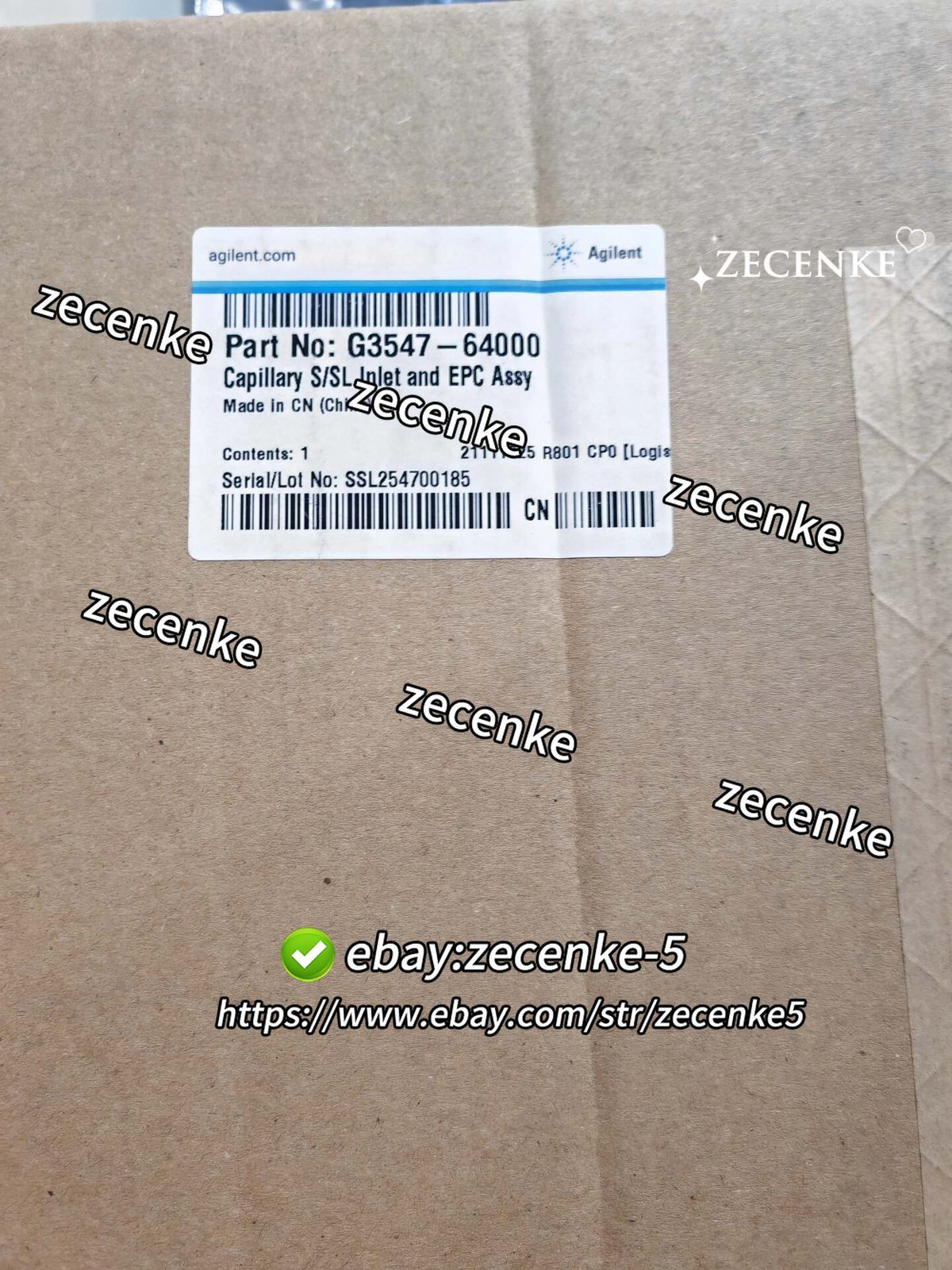 Agilent G3547-64000 8890 Inlet Brand new DHL