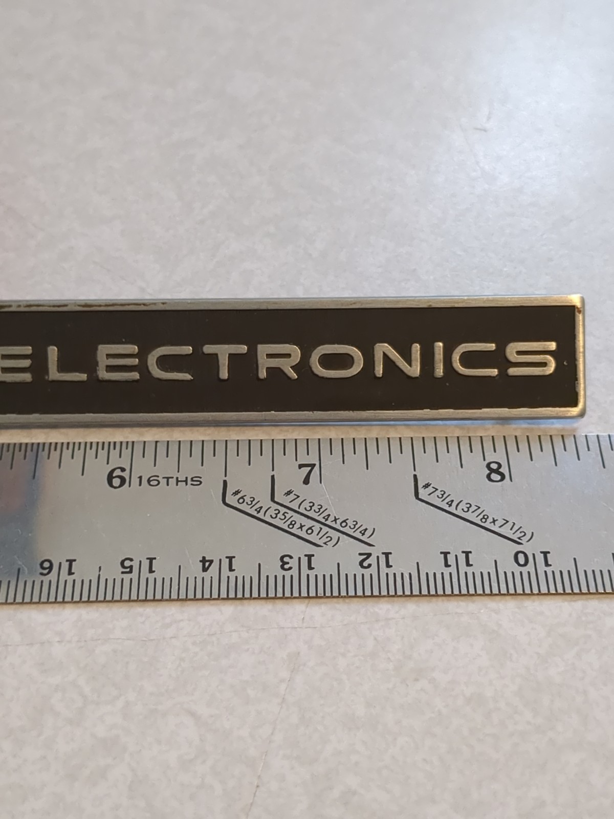 General Dynamics Electronics 8.5″ Metal Badge Emblem Logo