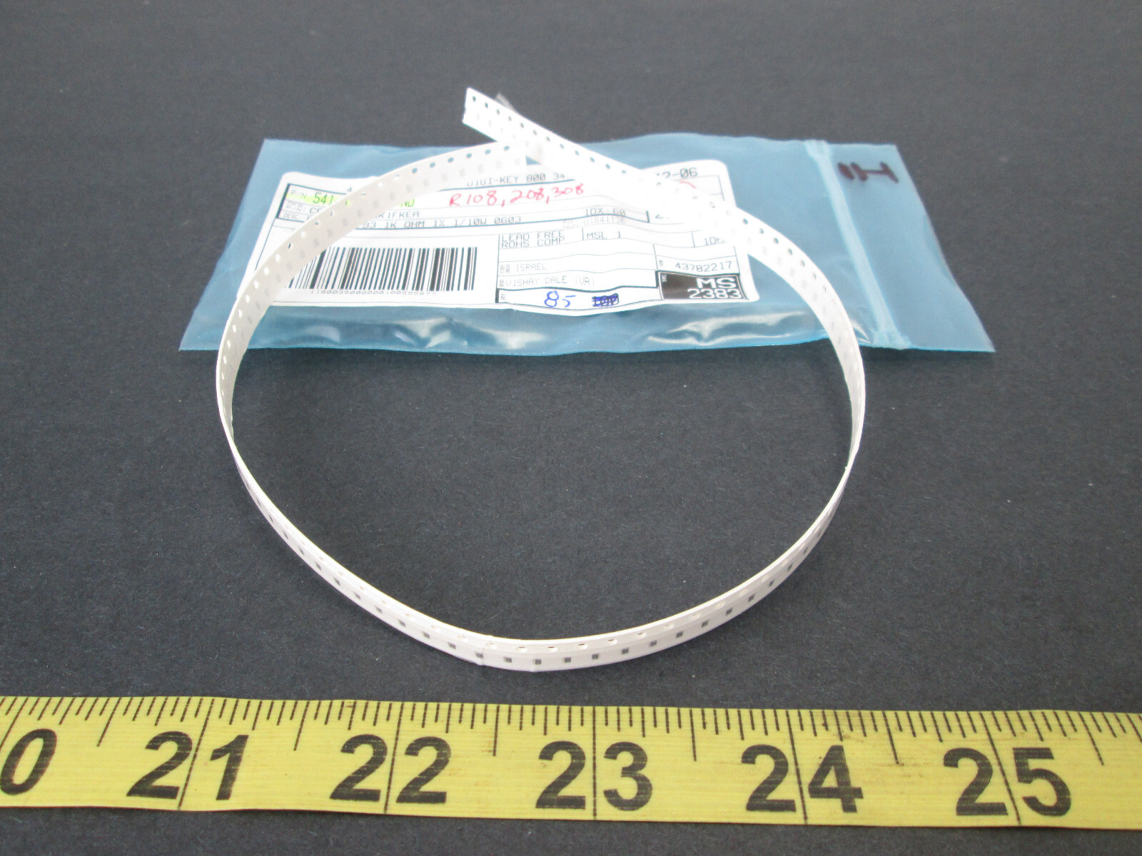 Lot of 85 Digi-Key Vishay Dale 93.1 kOhms ±1% 0.1W, 1/10W Chip Resistor 0603
