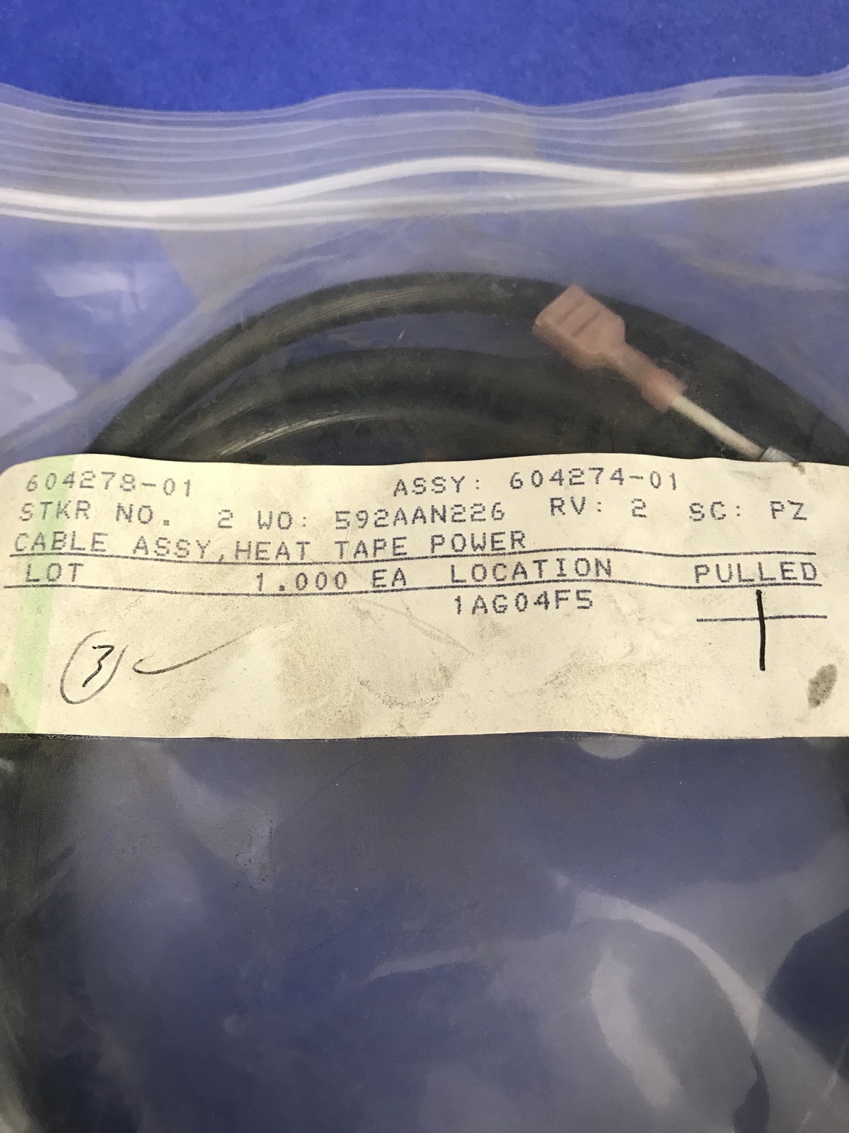 SVG 604278-01 Heat Tape Power Harness Assembly, New