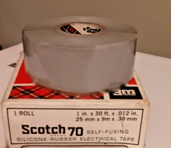 One Roll 3M Scotch 70 Self-Fusing Silicone Rubber Electrical Tape NEW/OLD STOCK