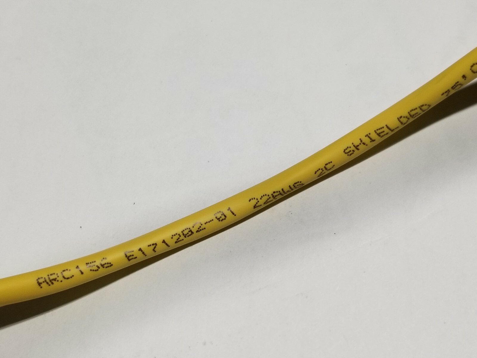 Lake Cable 22/1P Low Cap Shielded ARC 156 Automated Logic Control Yellow /50ft