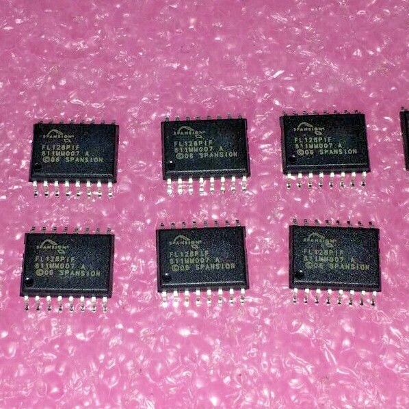 (19 PIECE LOT) S25FL128P0XMFI001, SPANSION, IC FLASH 128M SPI 104MHZ 16SOIC ROHS