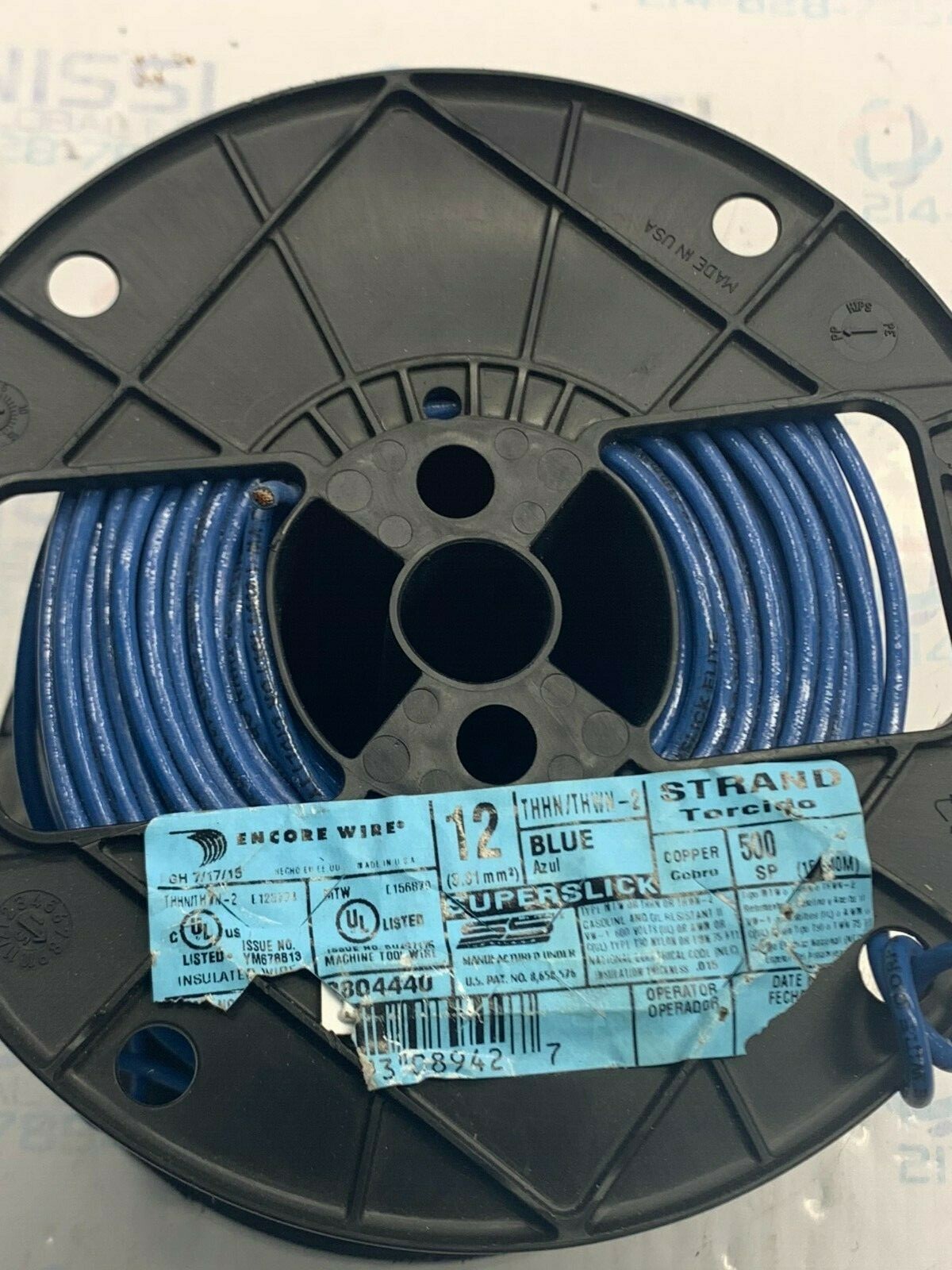 ENCORE WIRE YM678813 THHN/THWN-2 BLUE
