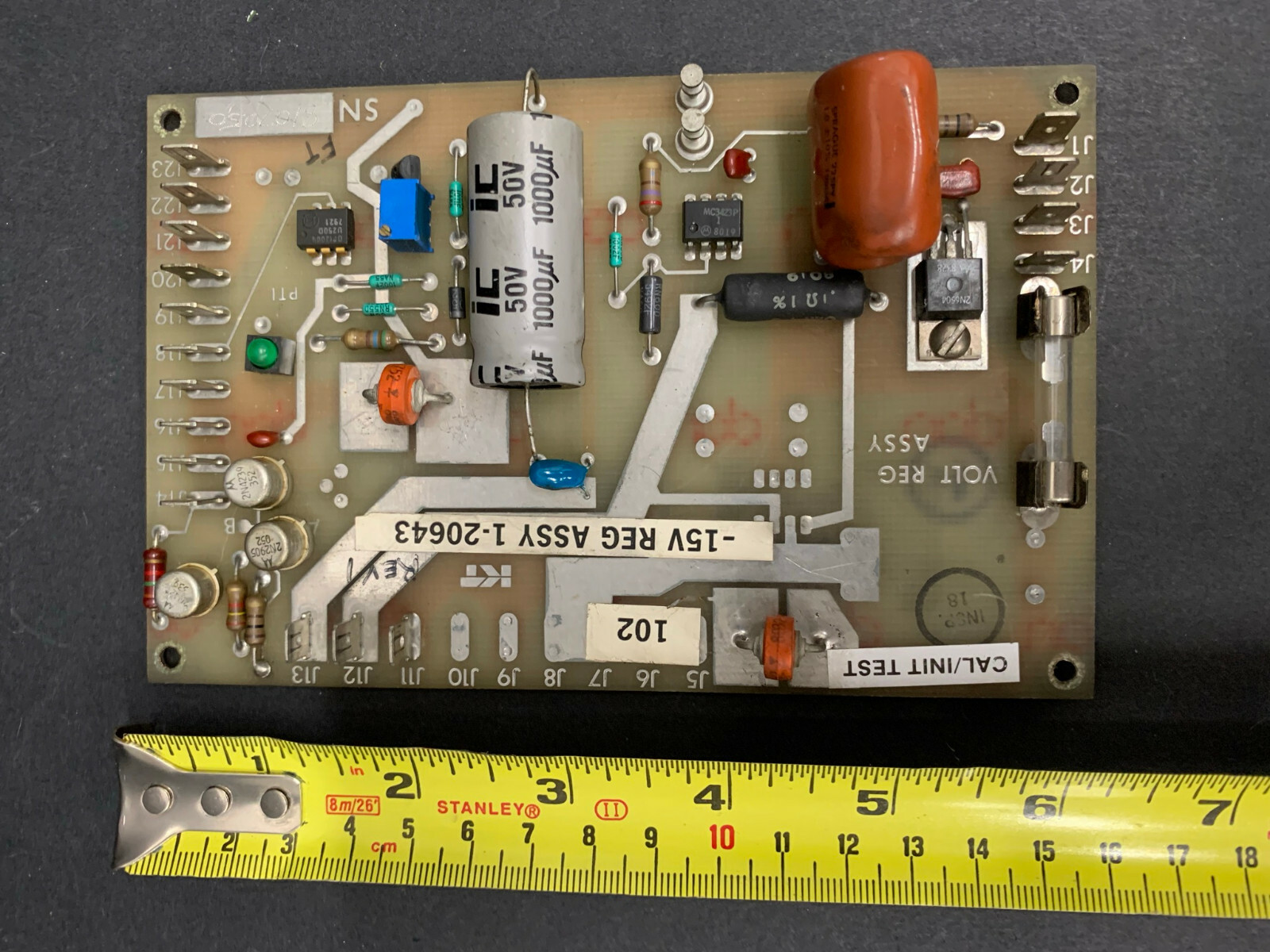 Kearney Trecker SW Reg Assembly -15V 1-20643 PC Board – 30 Day Warranty